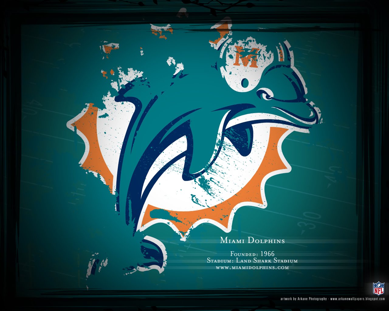 Laden Sie Miami Delfine HD-Desktop-Hintergründe herunter