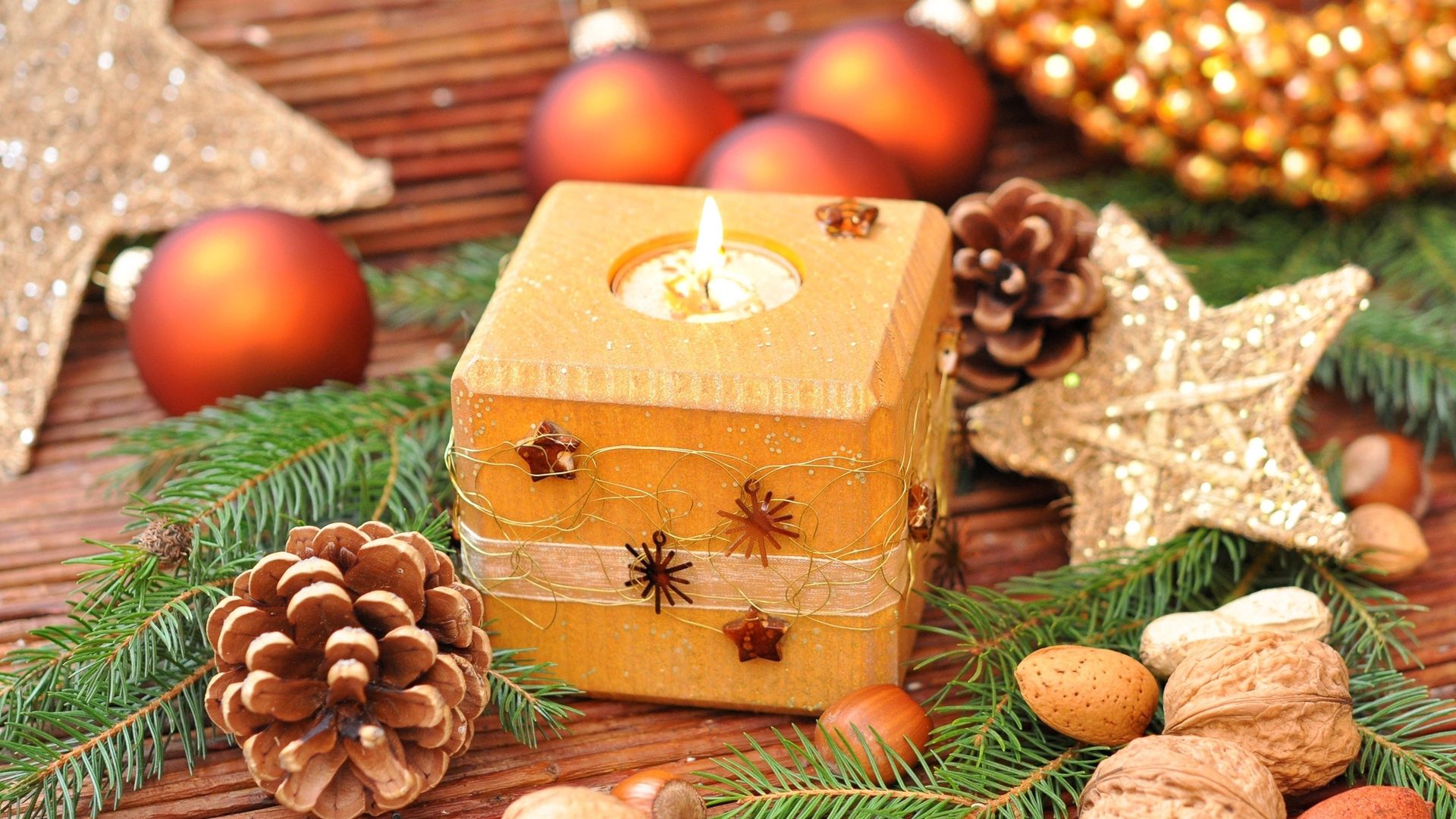 candle, holidays, new year, decorations, holiday Phone Background