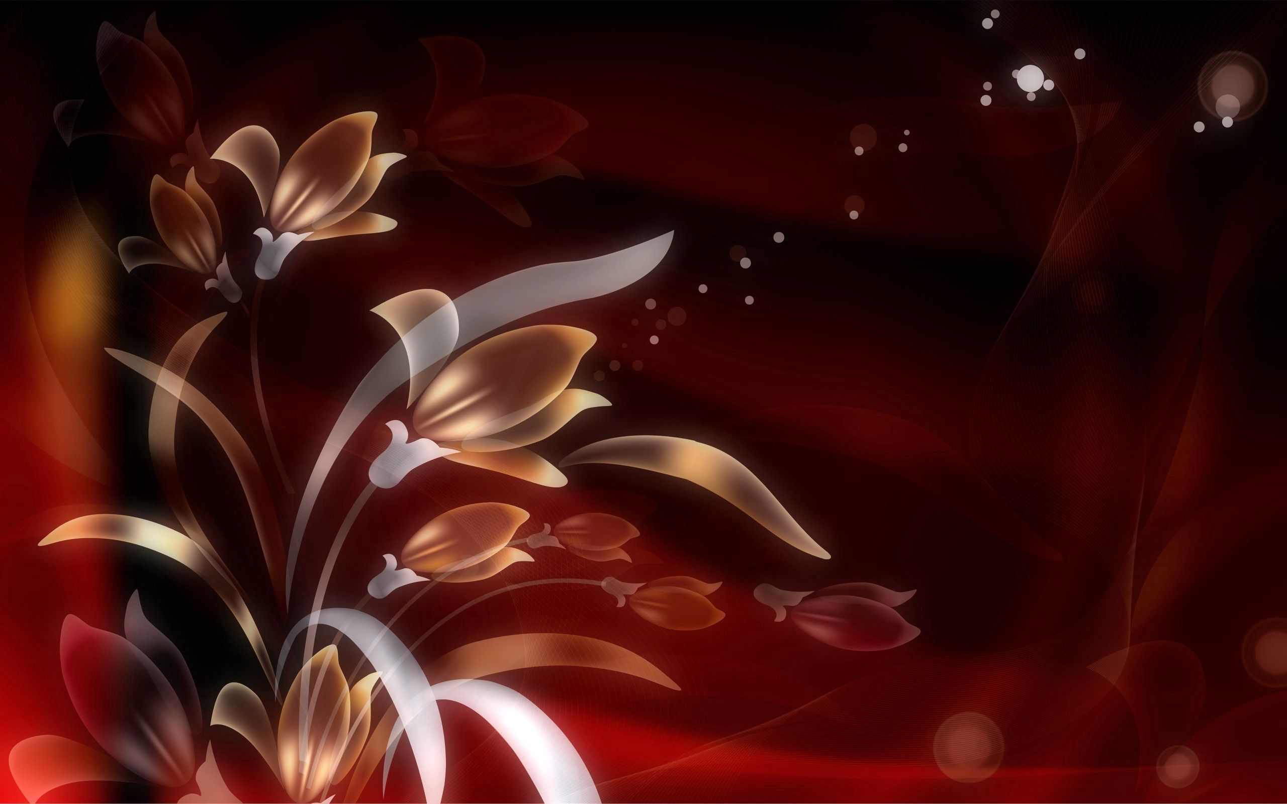 1920 x 1080 picture abstract, flowers, glare, lines, paints