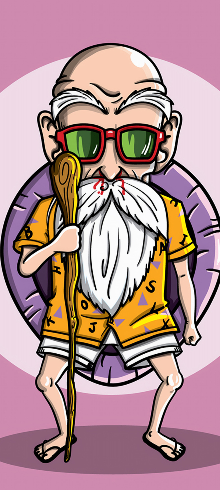 Download Master Roshi Offers Sage Advice to His Turtle Hermit Students  Wallpaper | Wallpapers.com