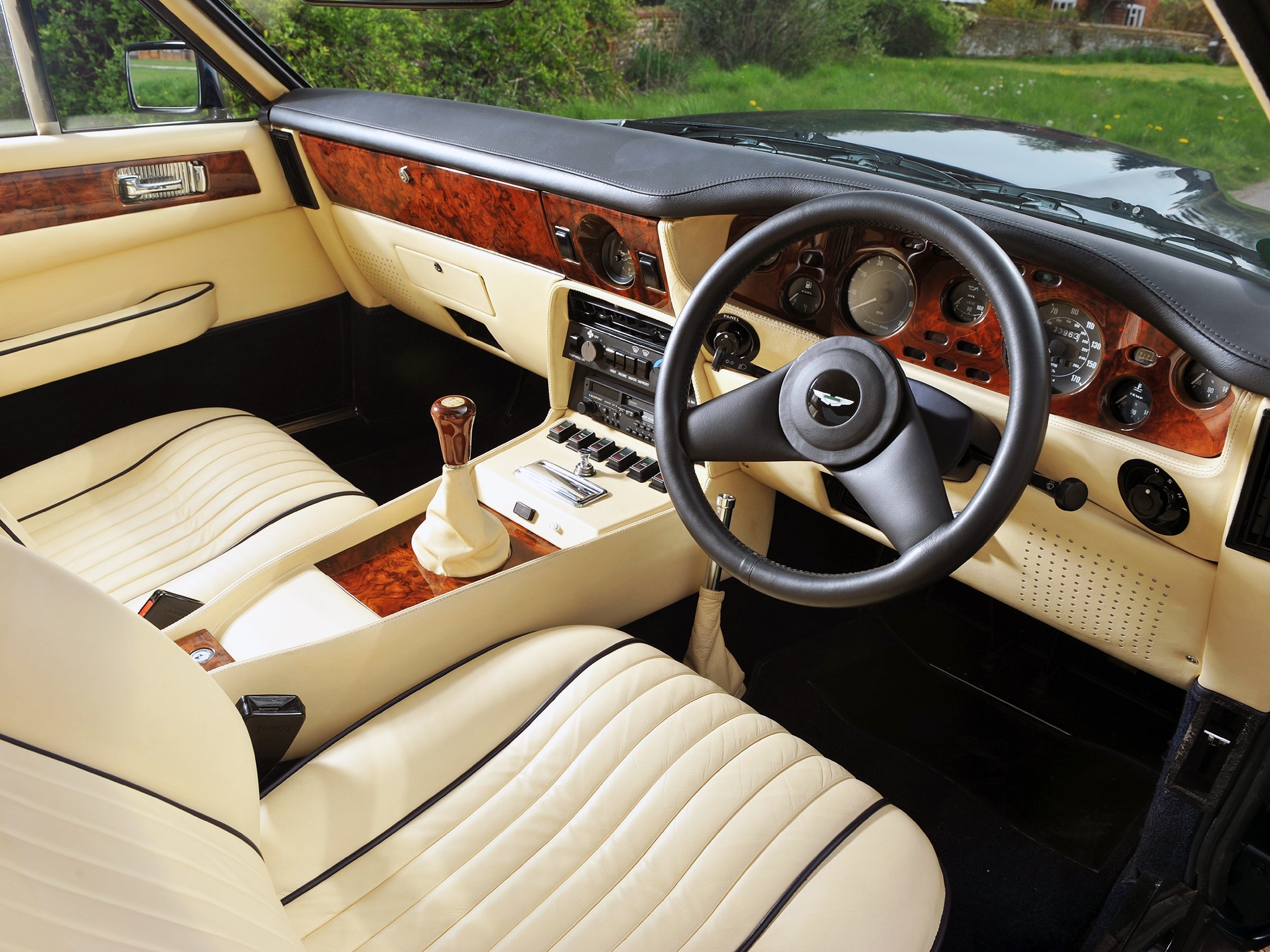 interior, aston martin, cars, steering wheel, rudder, salon, speedometer, v8, vantage, 1977