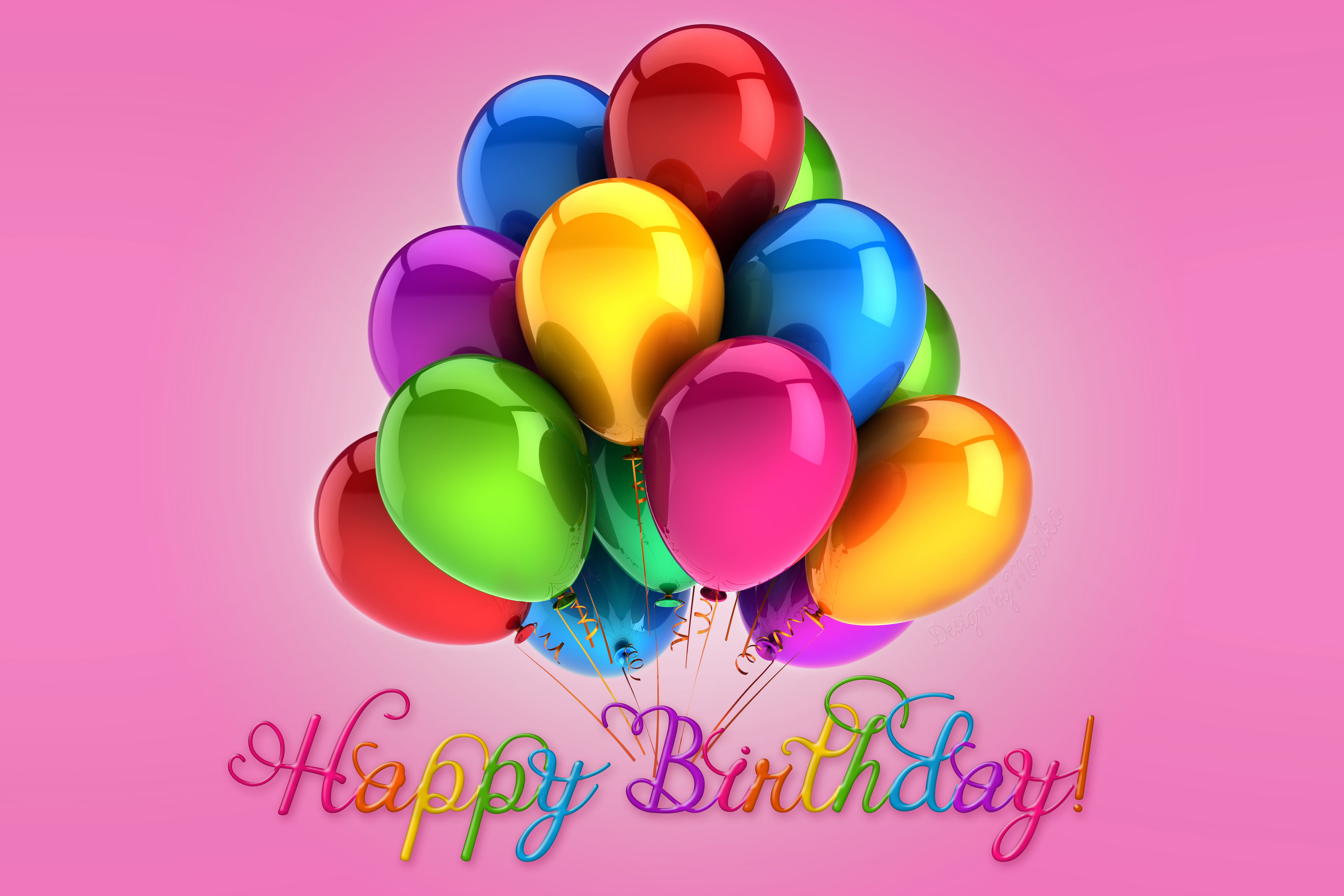744690 免費下載壁紙 节日, 生日, 气球, 丰富多彩的, 生日快乐 屏保和圖片