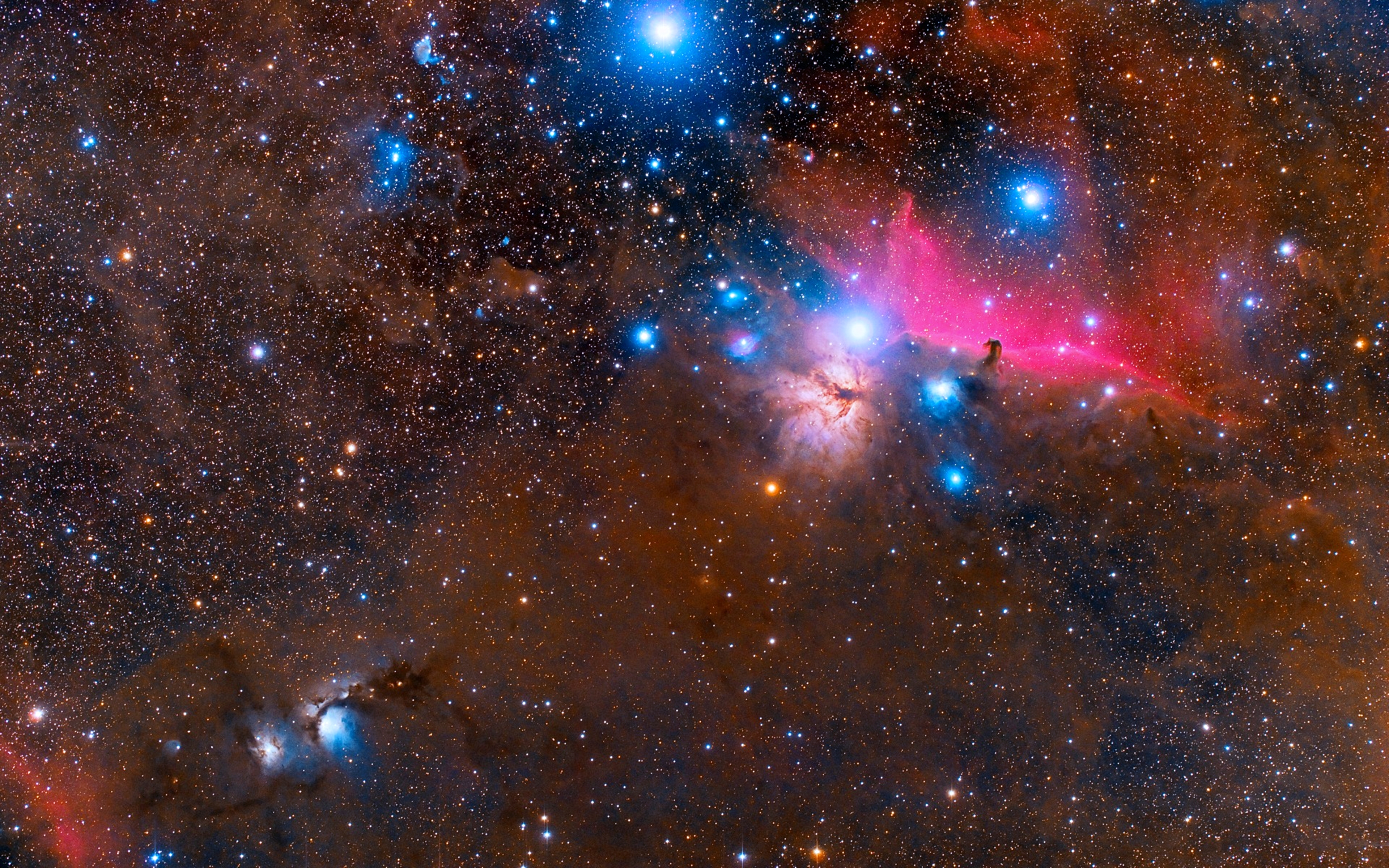 sci fi, nebula, colors, orion nebula, space, stars