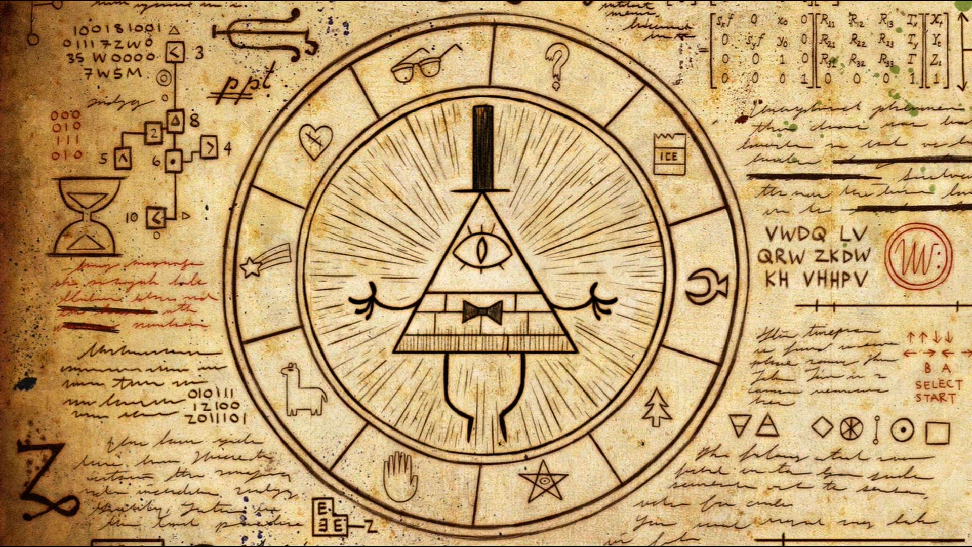 gravity falls, tv show, bill cipher Free Background