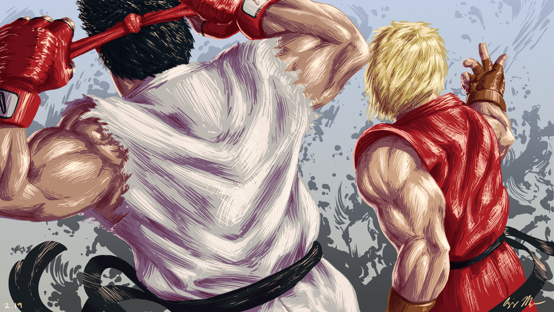video game, street fighter, ken masters, ryu (street fighter) cellphone