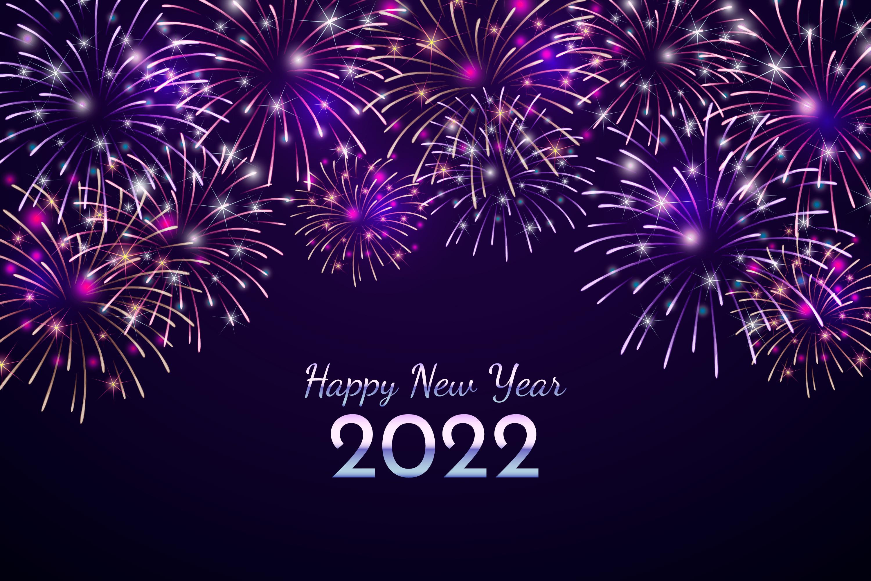 happy new year, holiday, new year 2022, fireworks Phone Background
