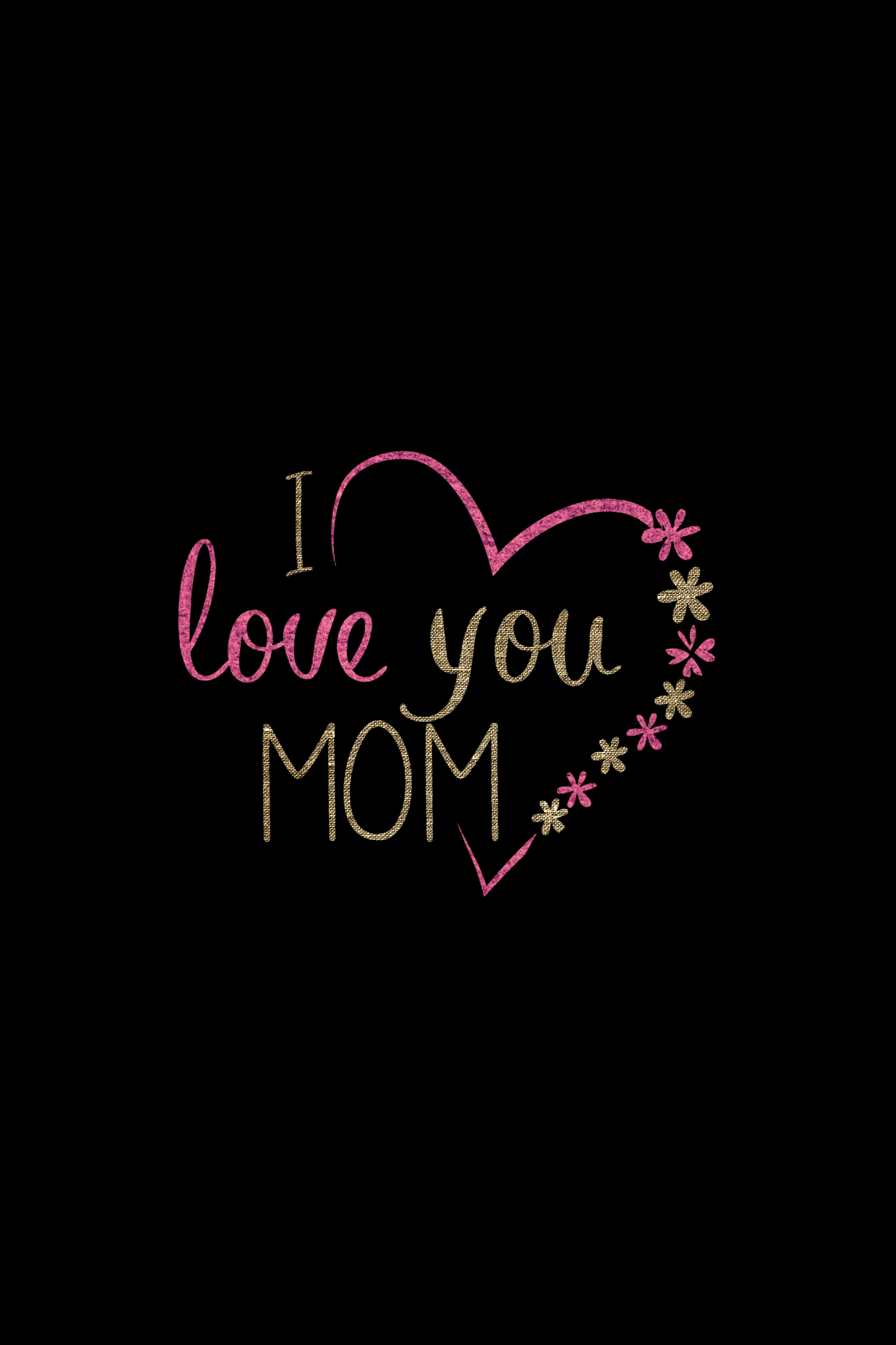 love, heart, inscription, mummy, flowers, mum Smartphone Background
