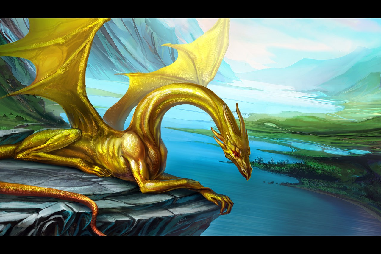 Golden dragons wallpaper by georgekev  Download on ZEDGE  1ad7