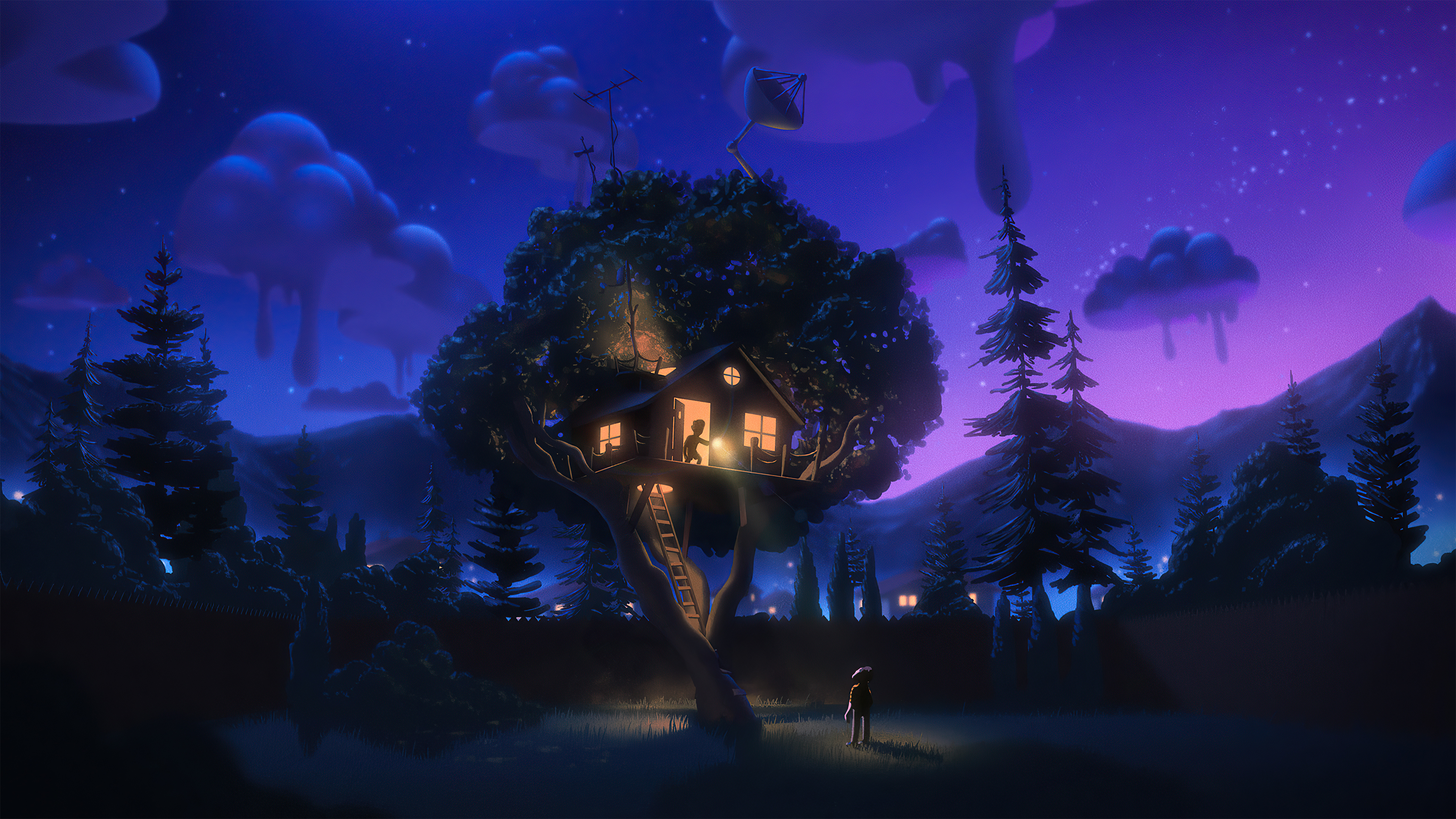 Волшебный лес дерево-дом