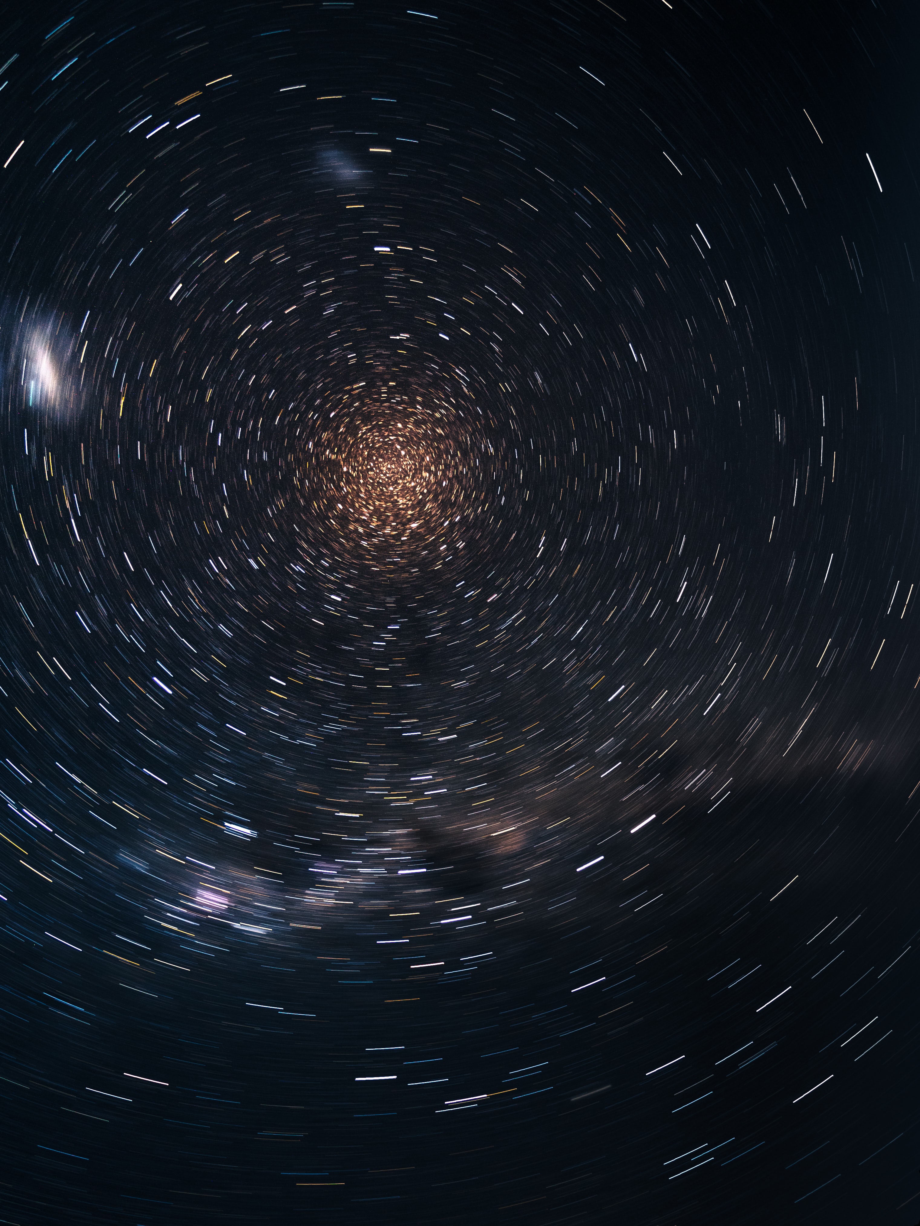 Download mobile wallpaper Rotation, Starry Sky, Smooth, Blur, Abstract for free.