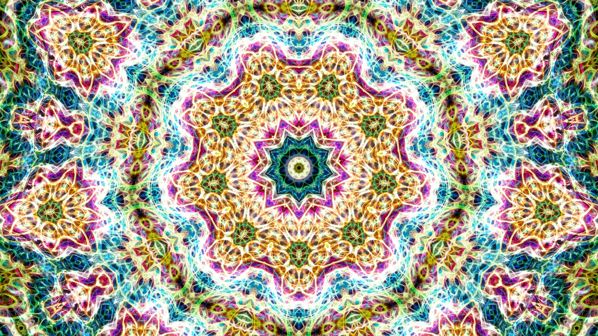 abstract, fractal, mandala, symmetry