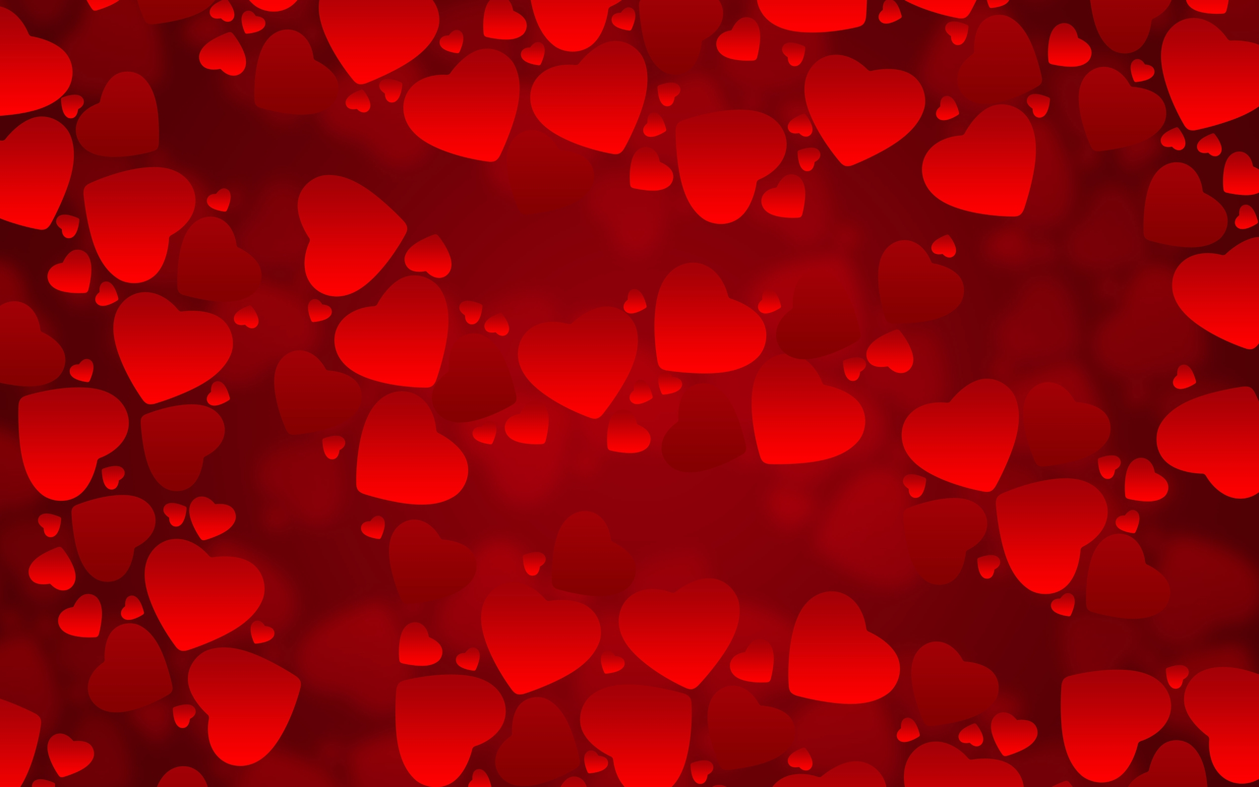 Wallpaper Full HD holidays, background, hearts, valentine's day, red