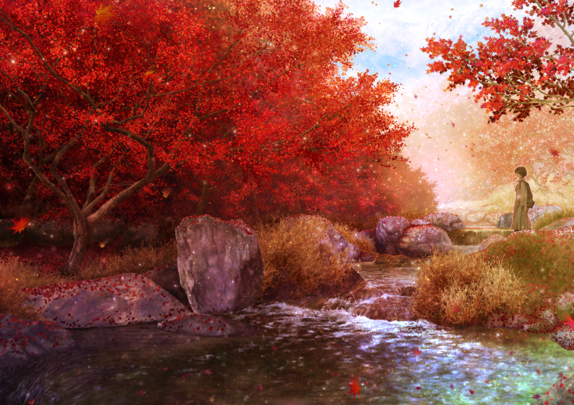 Magic Autumn Fall Background. Illustration Generative AI Stock Photo,  Picture And Royalty Free Image. Image 201716357.