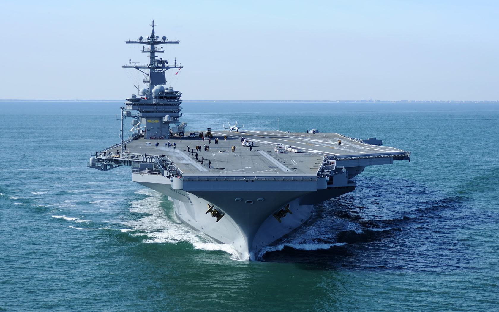 warship, warships, aircraft carrier, military, uss george h w bush (cvn 77)