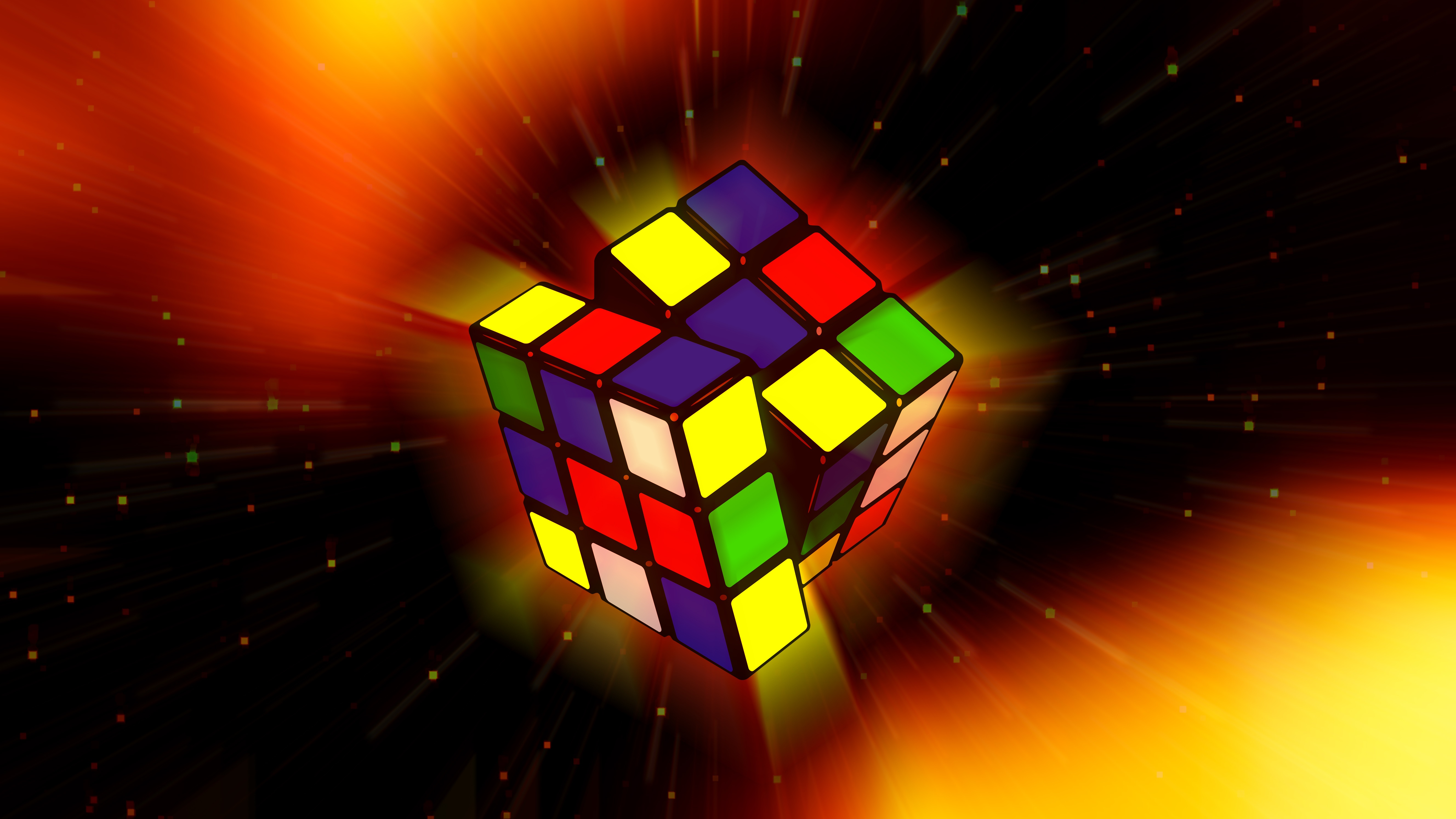 Mobile wallpaper colorful, rubik's cube, game, colors