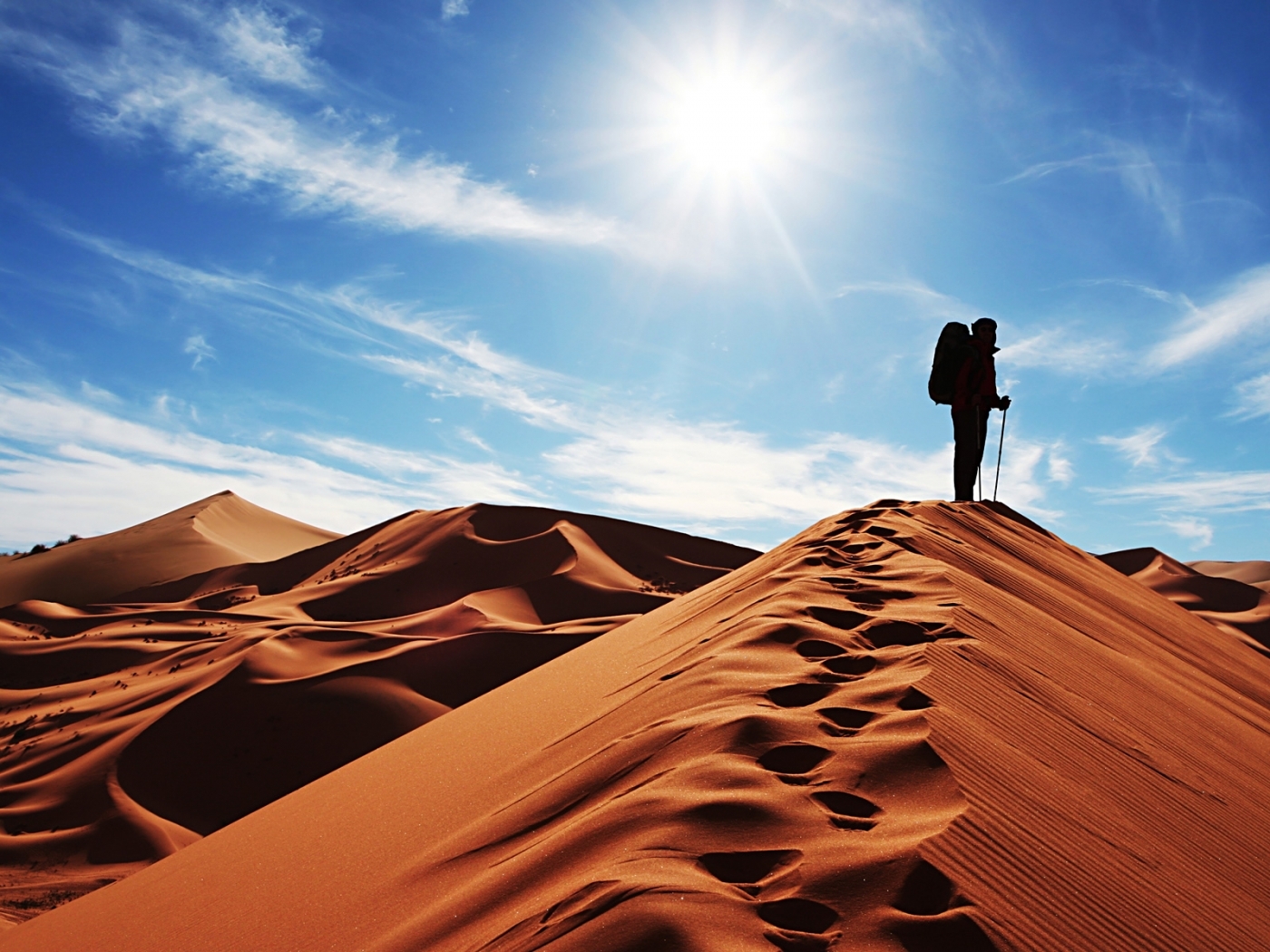 Скачати мобільні шпалери Пейзаж, Пустеля, Люди безкоштовно.