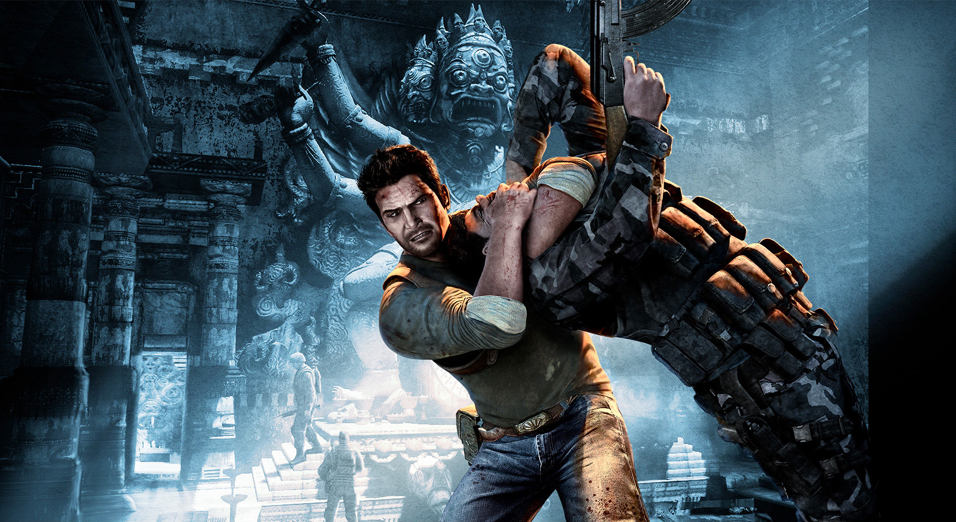 Mobile wallpaper video game, uncharted 2: among thieves, nathan, uncharted