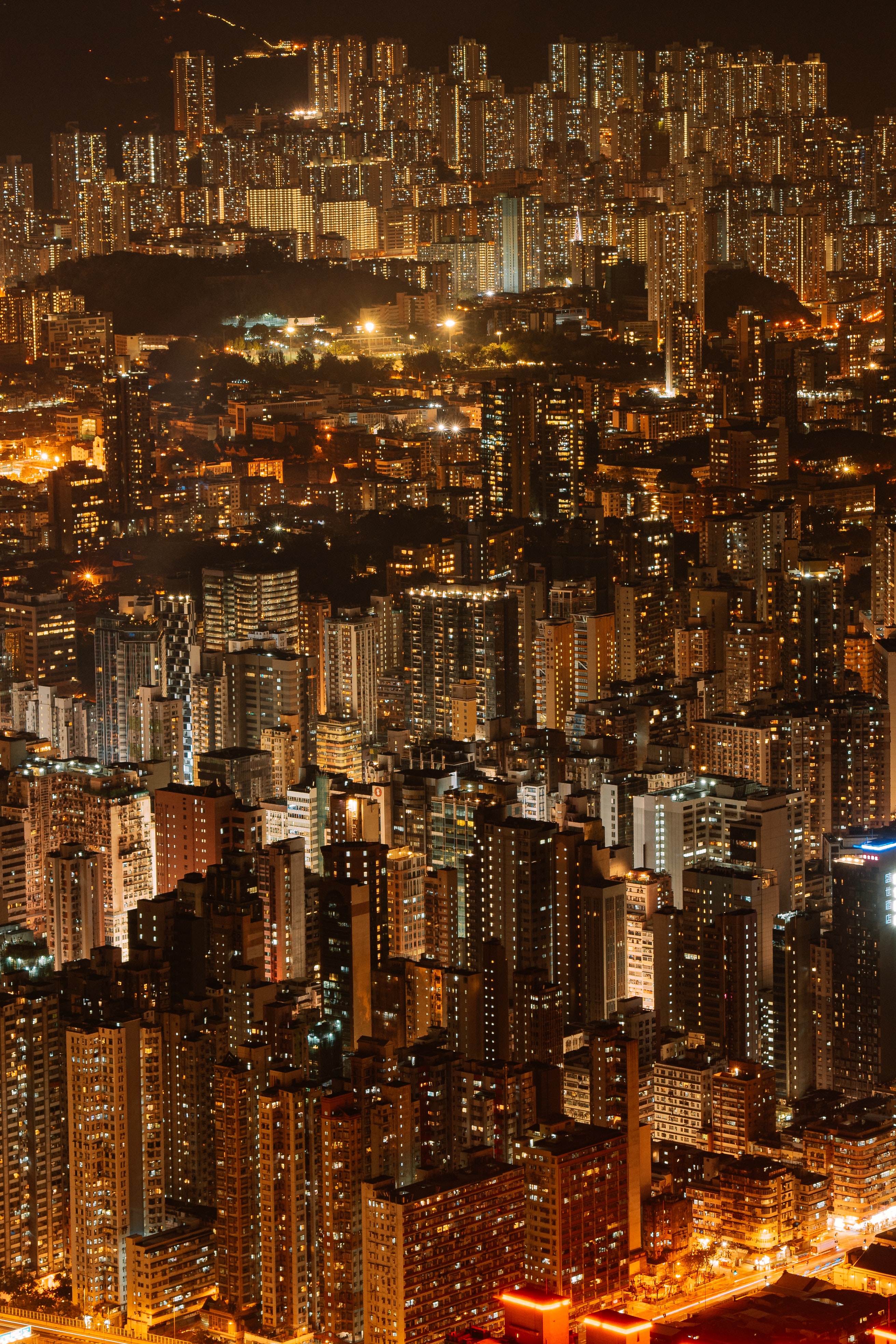 architecture, cities, building, view from above, night city, megapolis, megalopolis HD wallpaper