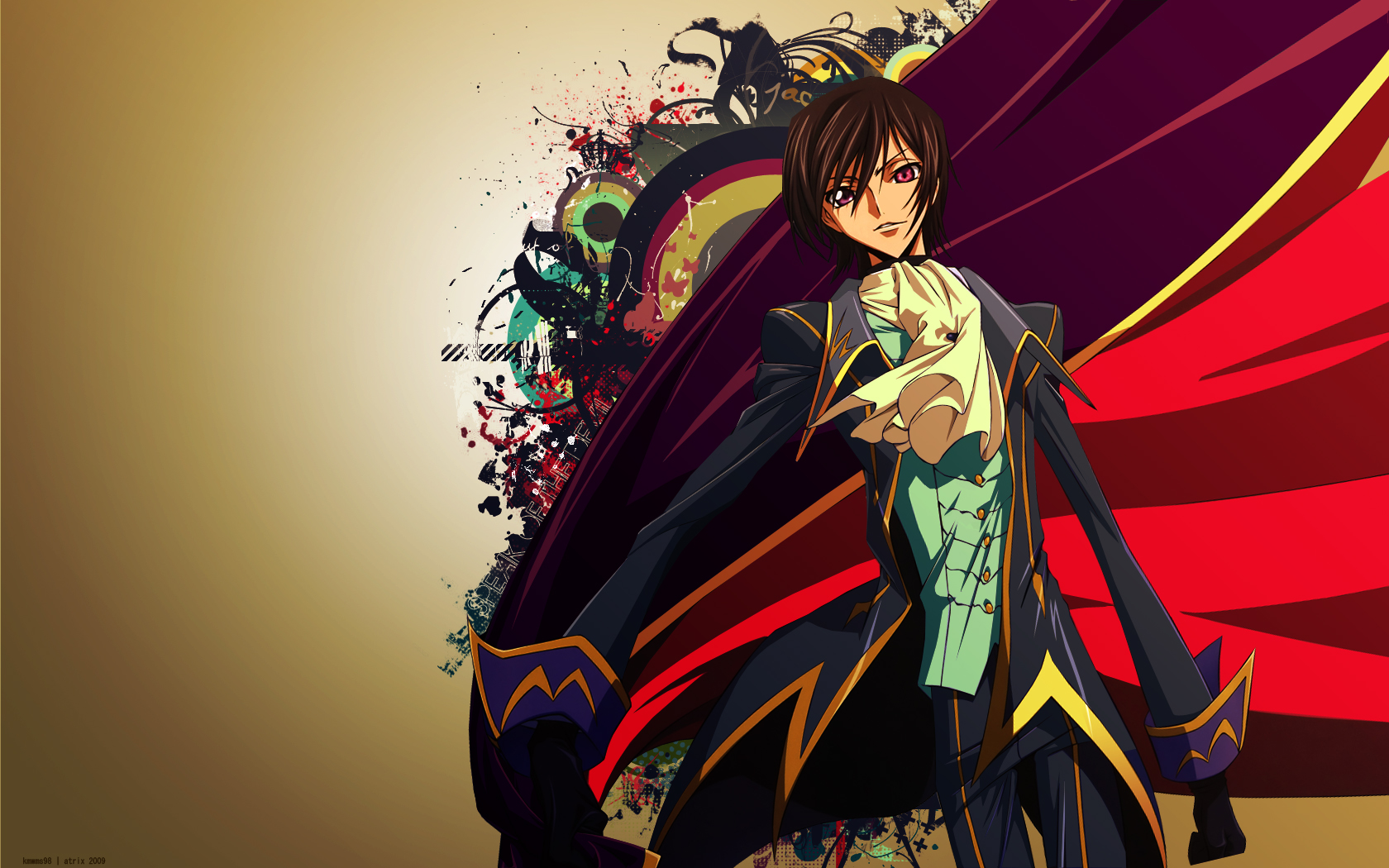 code geass, lelouch lamperouge, anime Phone Background
