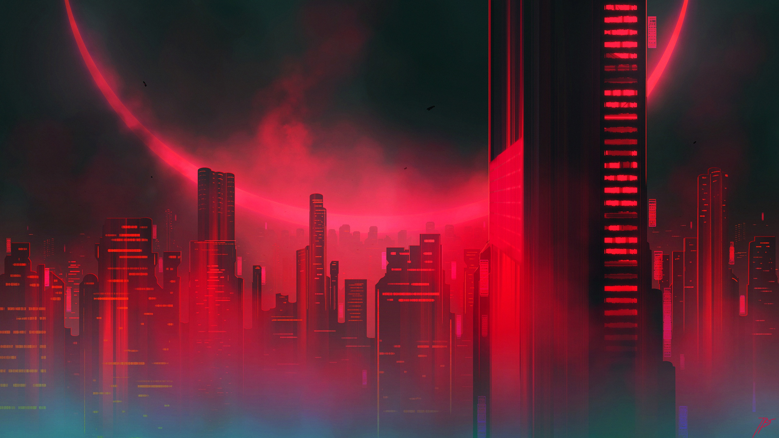 Cyberpunk neon city full hd фото 69