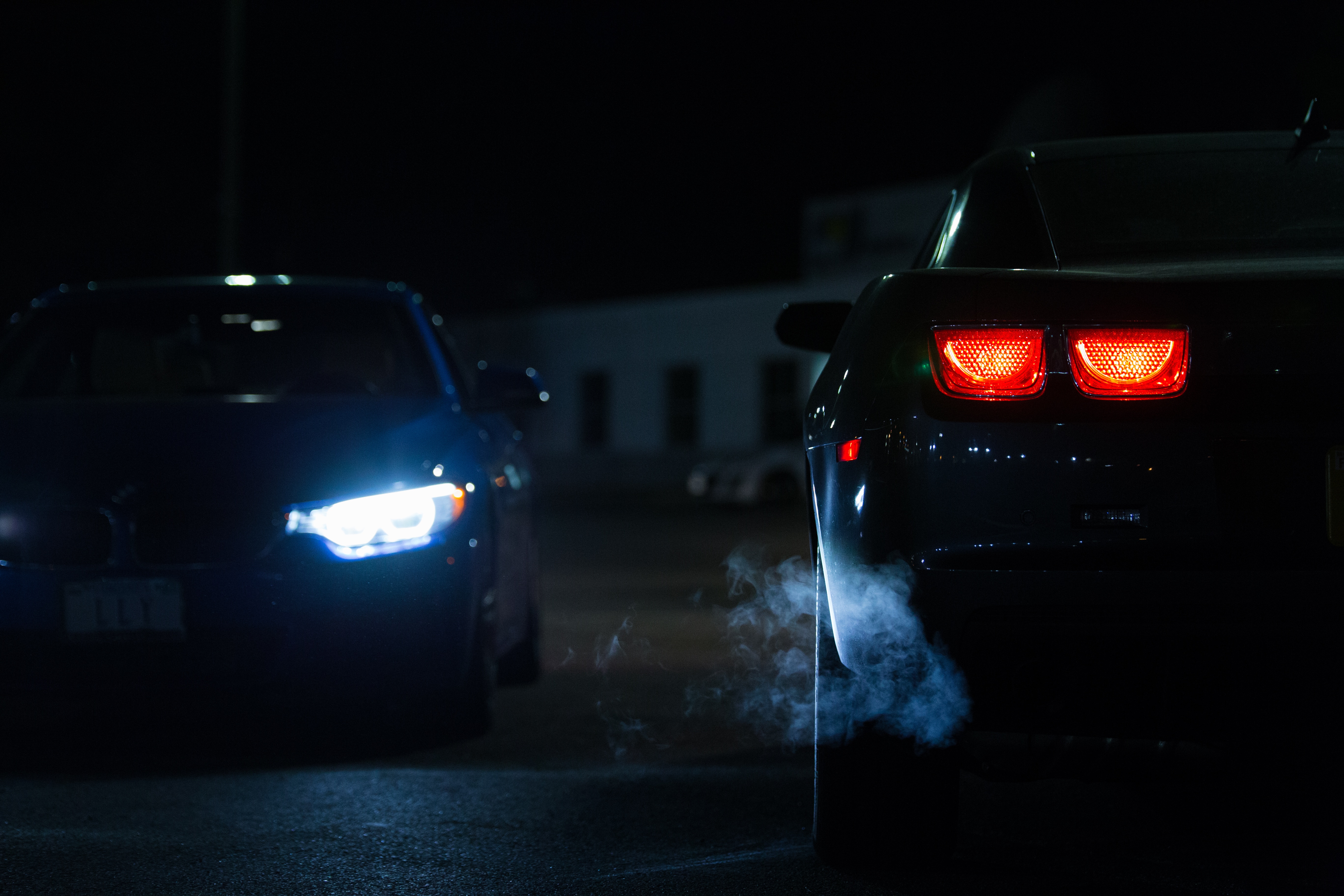 Download mobile wallpaper Headlights, Lights, Car, Cars, Night for free.