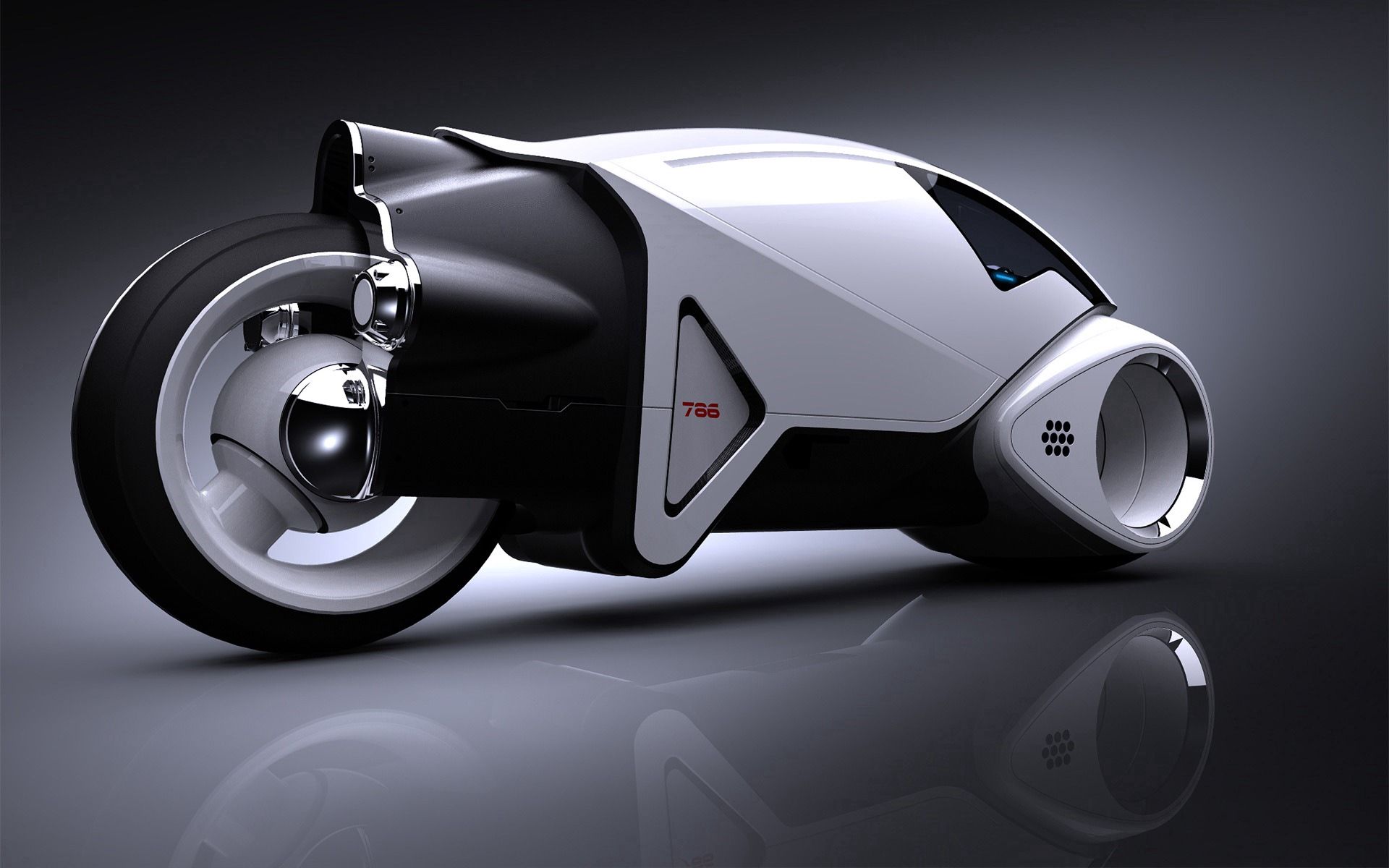 Descarga gratuita de fondo de pantalla para móvil de Prototipo, Concepto, Motocicleta, Futuro, 3D.
