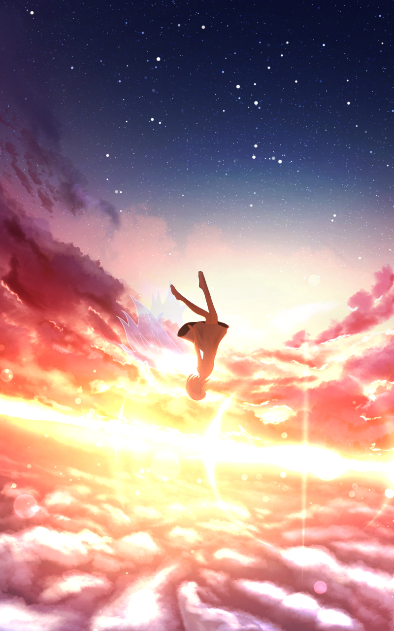 sky anime and clouds εικόνα  Anime background Anime scenery Scenery