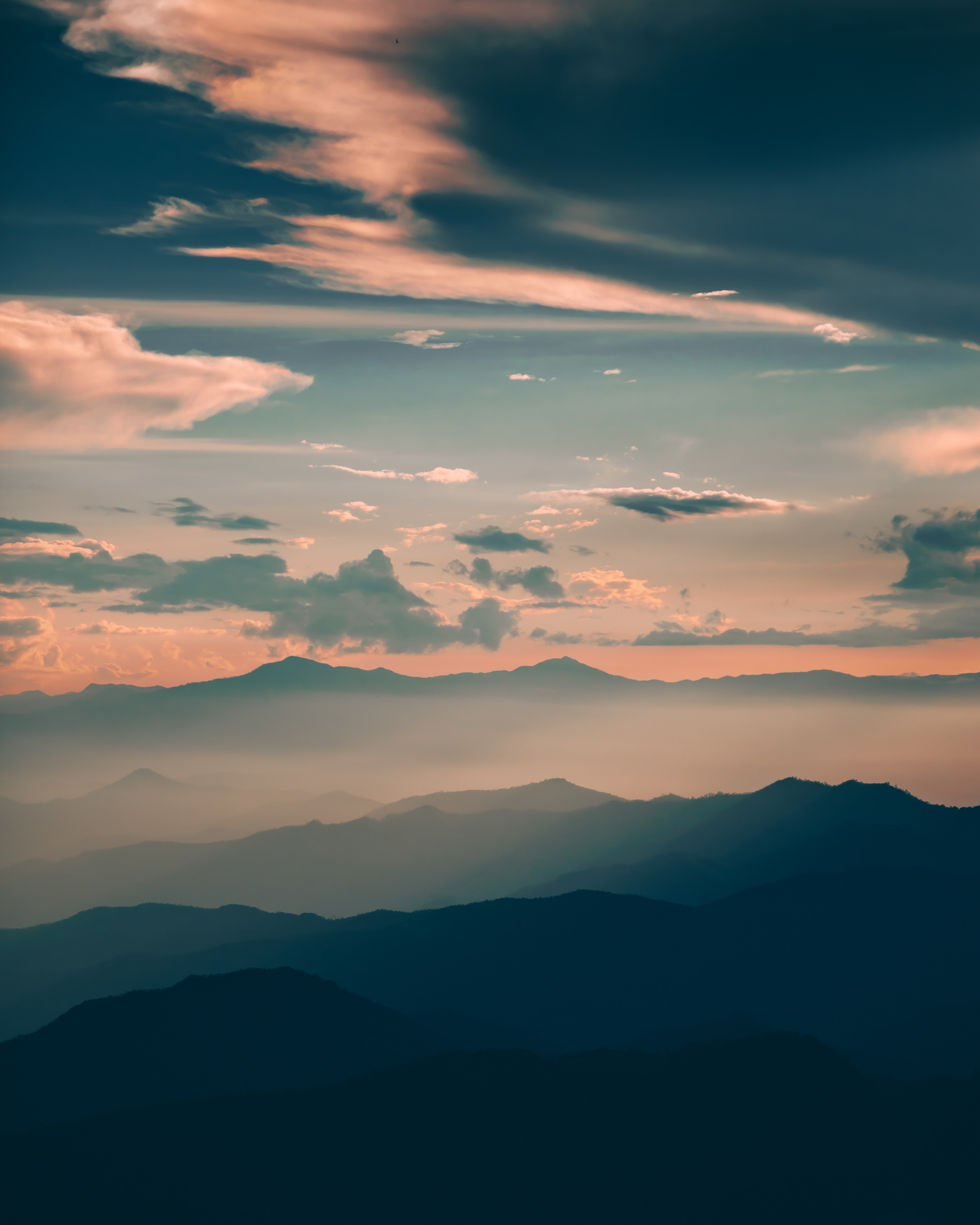 Laden Sie das Horizont, Sky, Natur, Thailand, Sunset, Mountains-Bild kostenlos auf Ihren PC-Desktop herunter