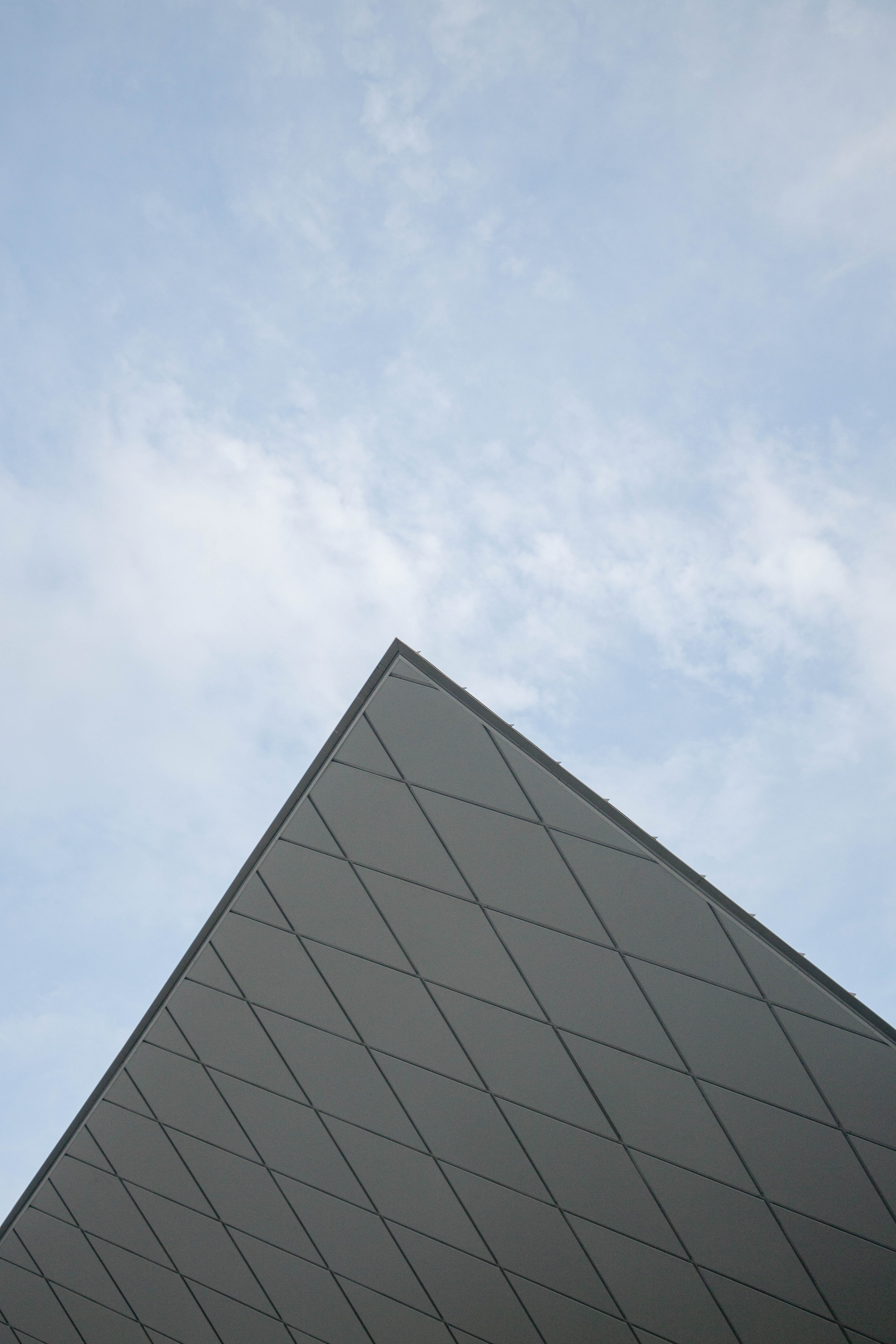 angle, sky, minimalism, corner, pyramid Full HD