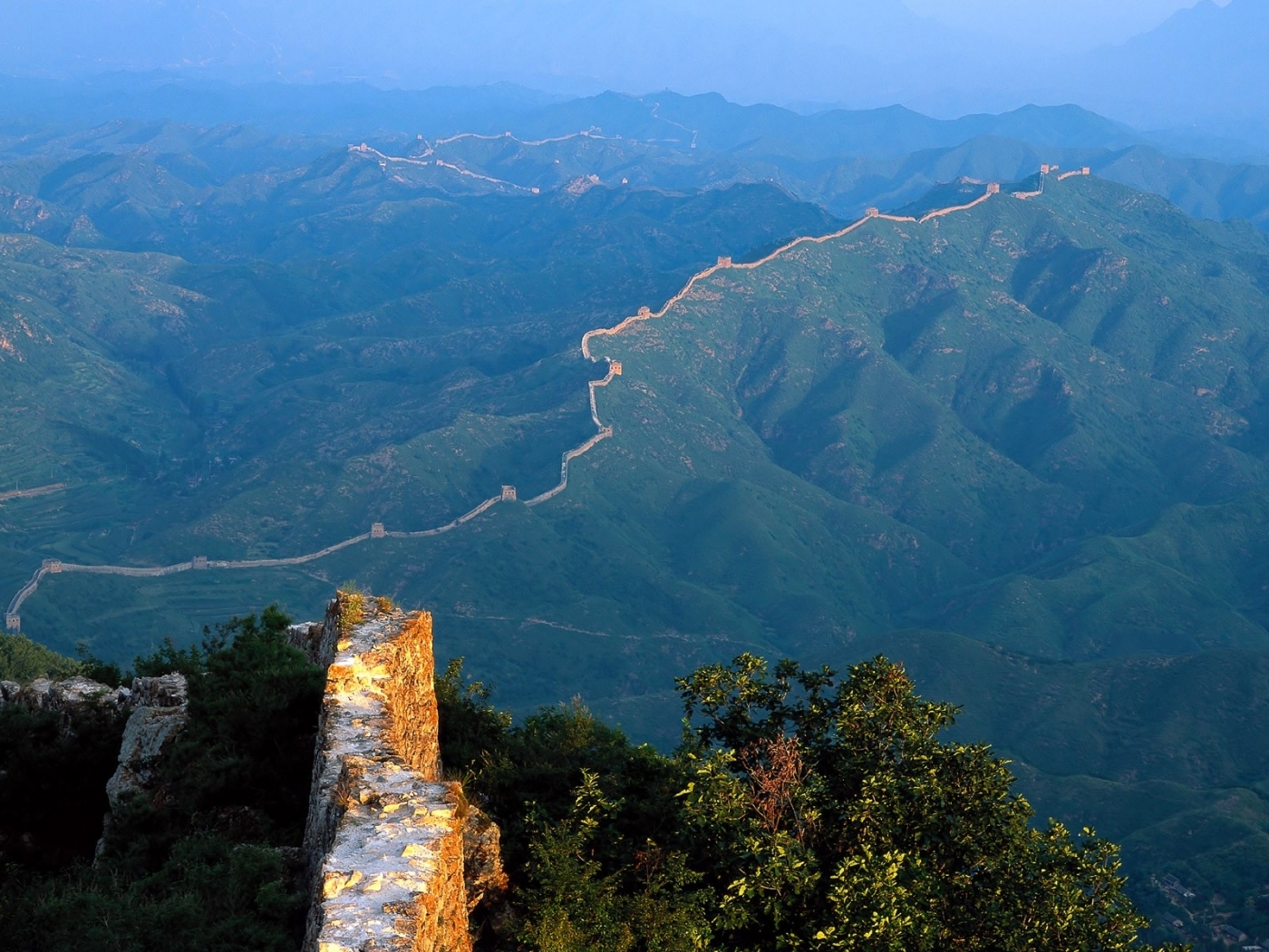 Скачать картинку Великая Китайская Стена, Природа, Пейзаж в телефон бесплатно.