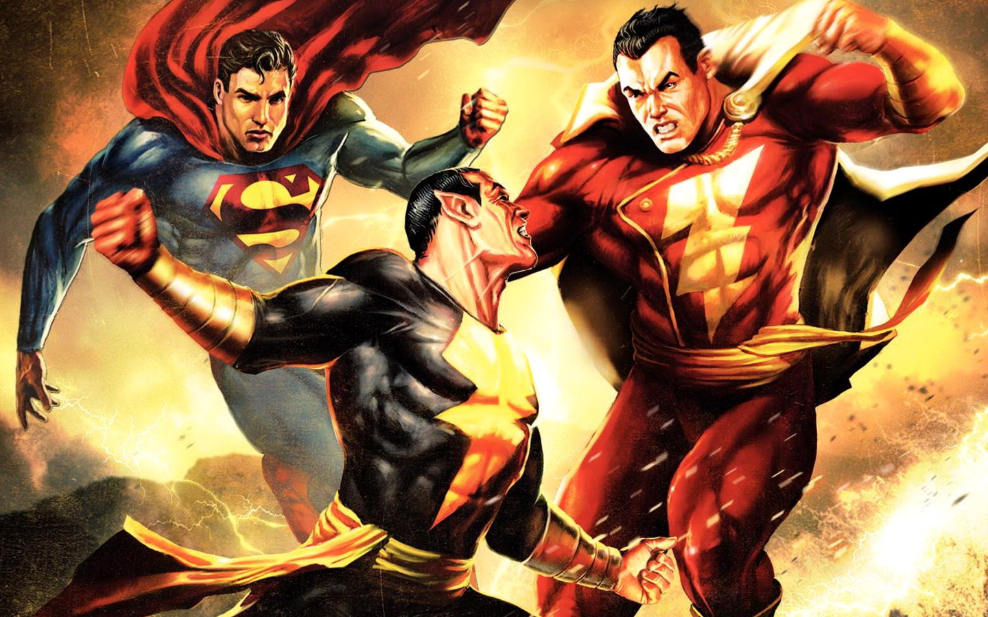 comics, superman/shazam!: the return of black adam, shazam (dc comics), superman