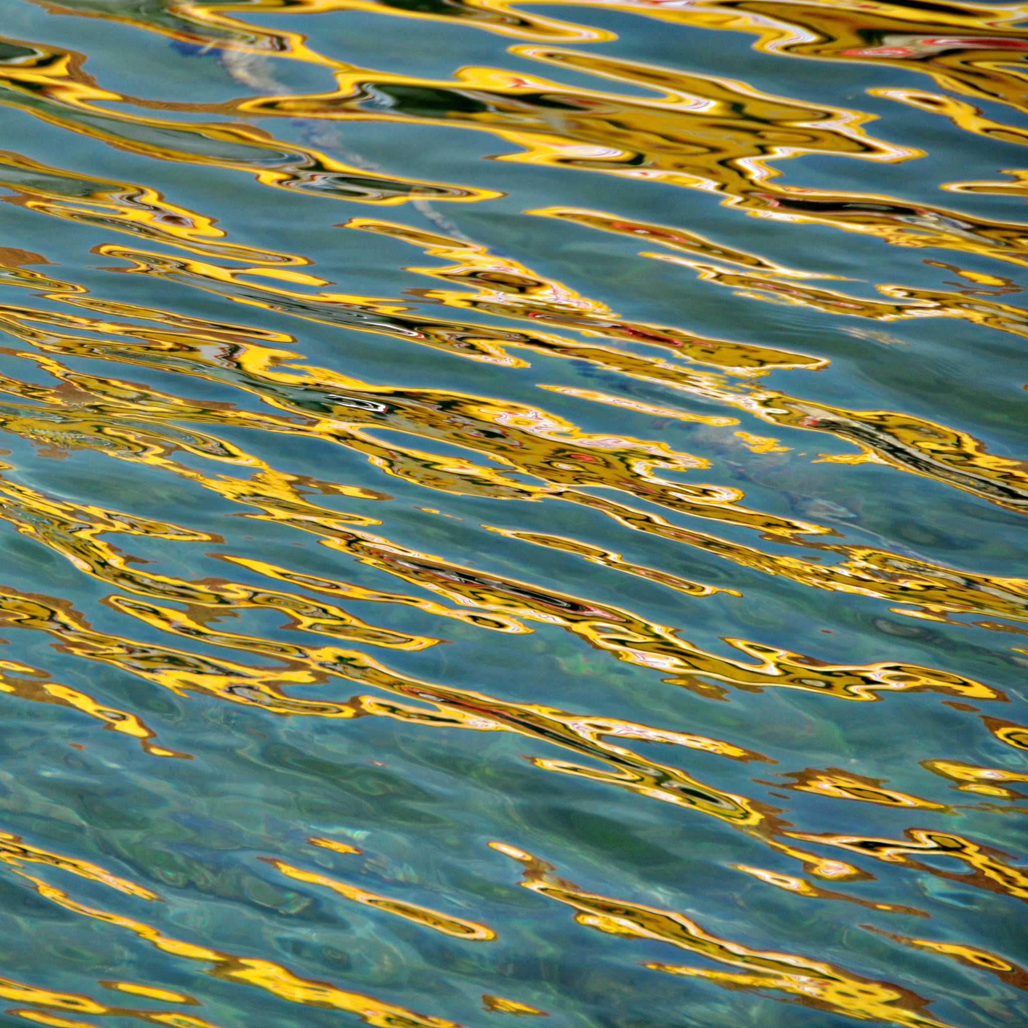 ripples, nature, water, waves, glare, ripple, golden 32K