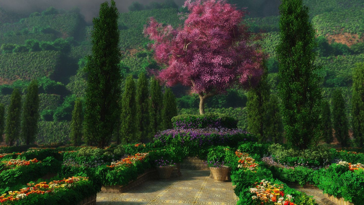 Флористика Райский сад,сады Семирамиды