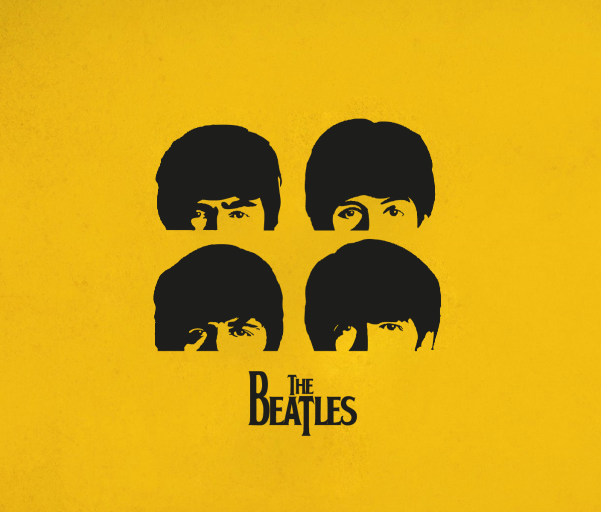 Желтая в песне битлз. Группа Битлз Постер. The Beatles минималистические постеры. Плакат группы Beatles. Группа the Beatles обложка.