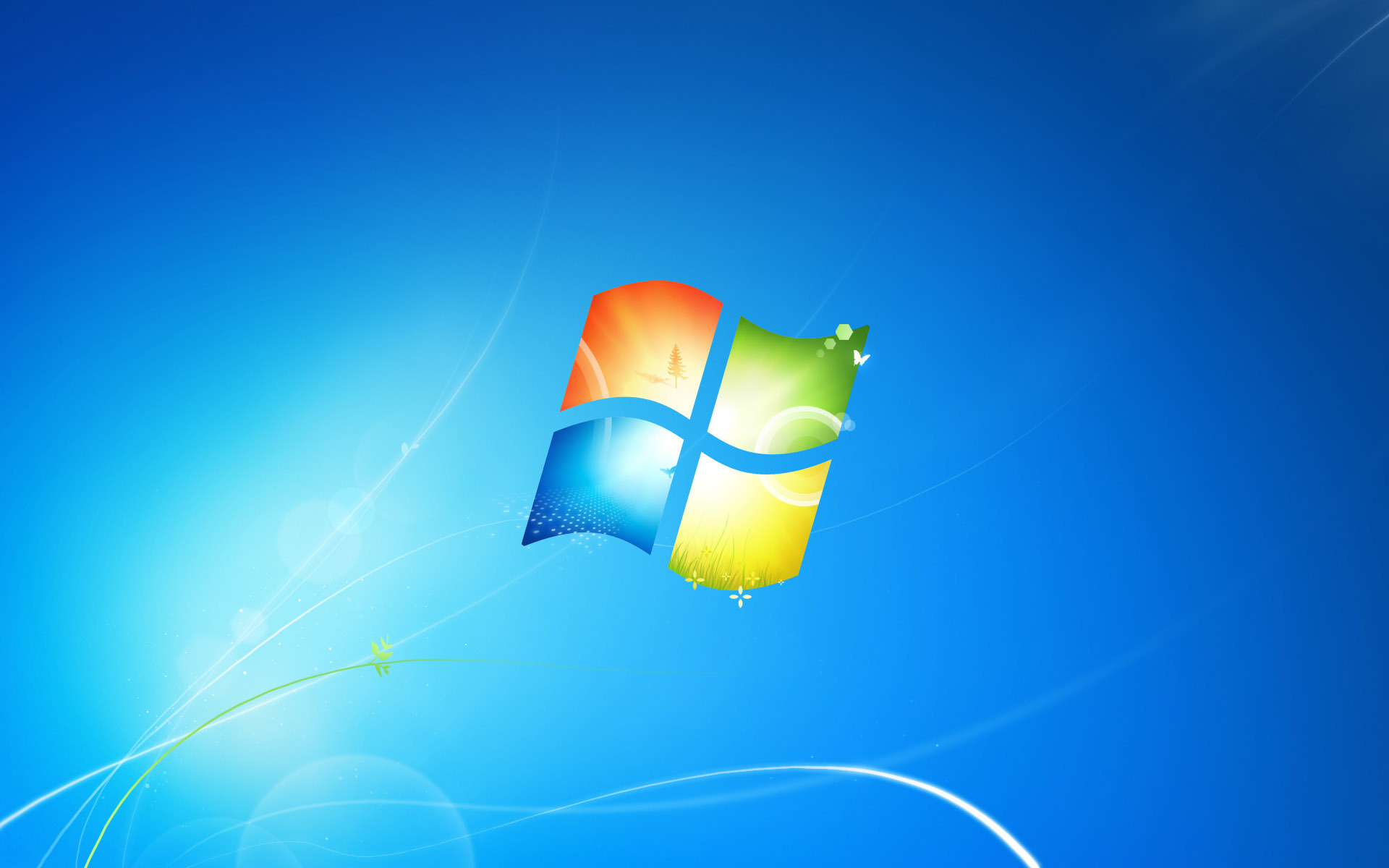 windows, blue, logos, background, brands 32K