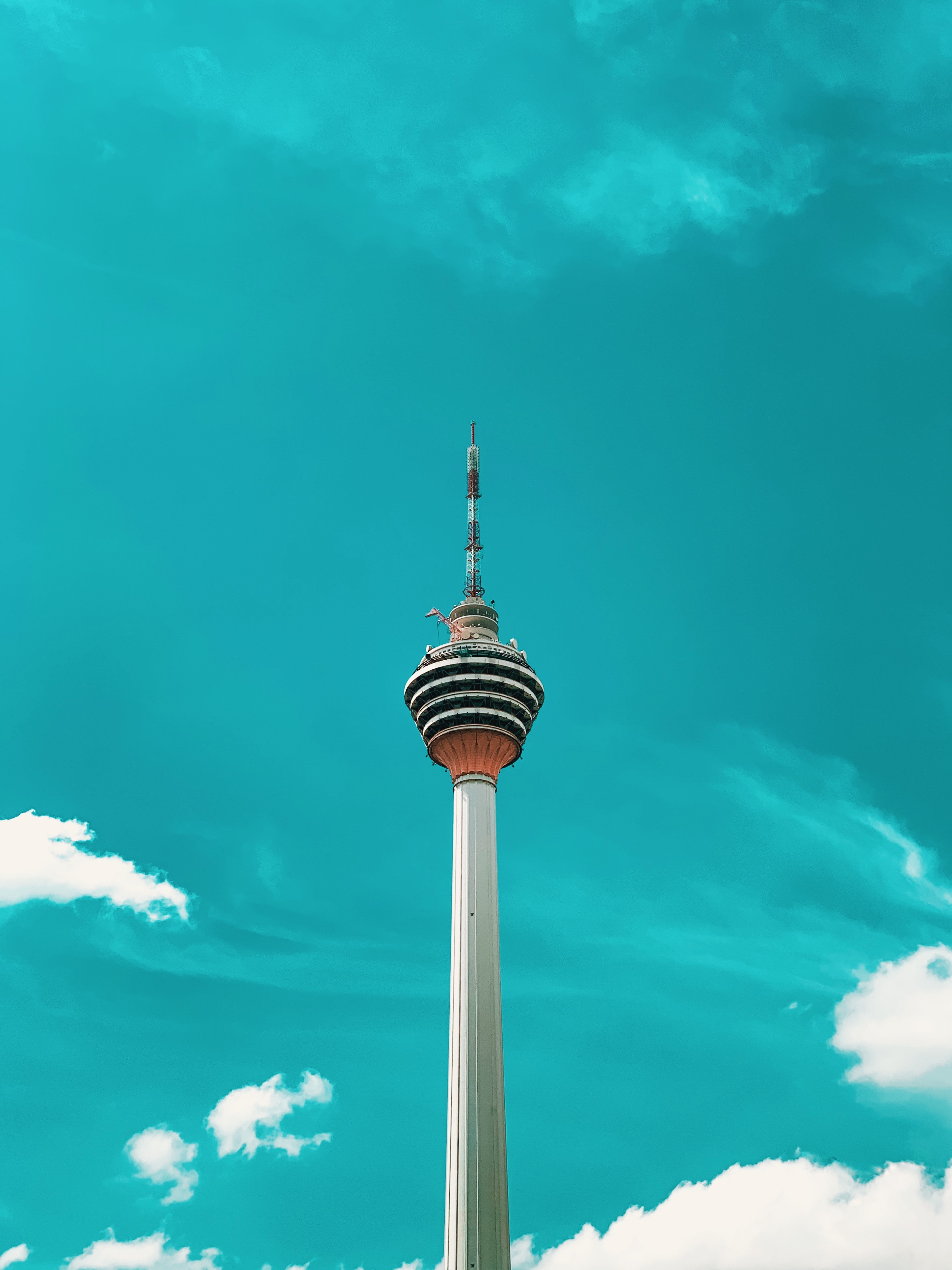 Download mobile wallpaper Clouds, Building, Tower, Sky, Architecture, Miscellanea, Miscellaneous for free.