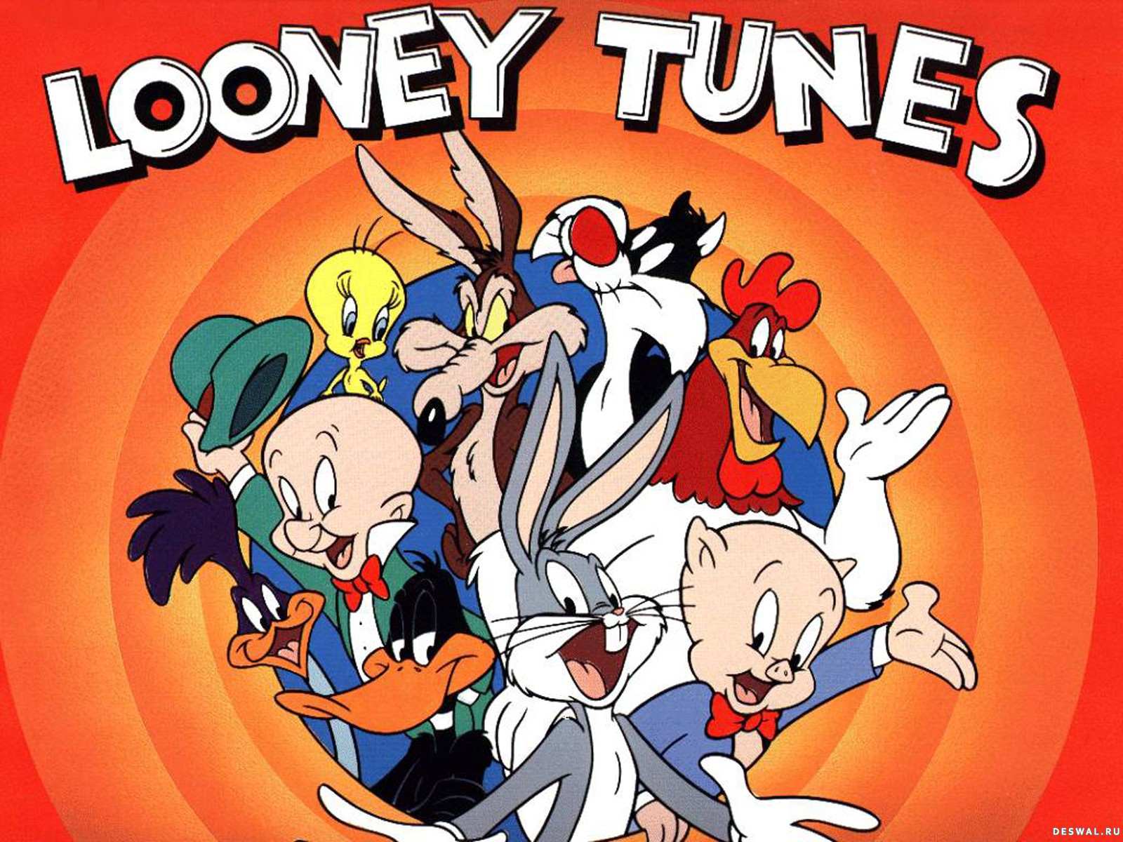 looney tunes, bugs bunny, tv show, daffy duck, elmer fudd, foghorn leghorn, porky pig, road runner, sylvester (looney tunes), tweety Free Stock Photo