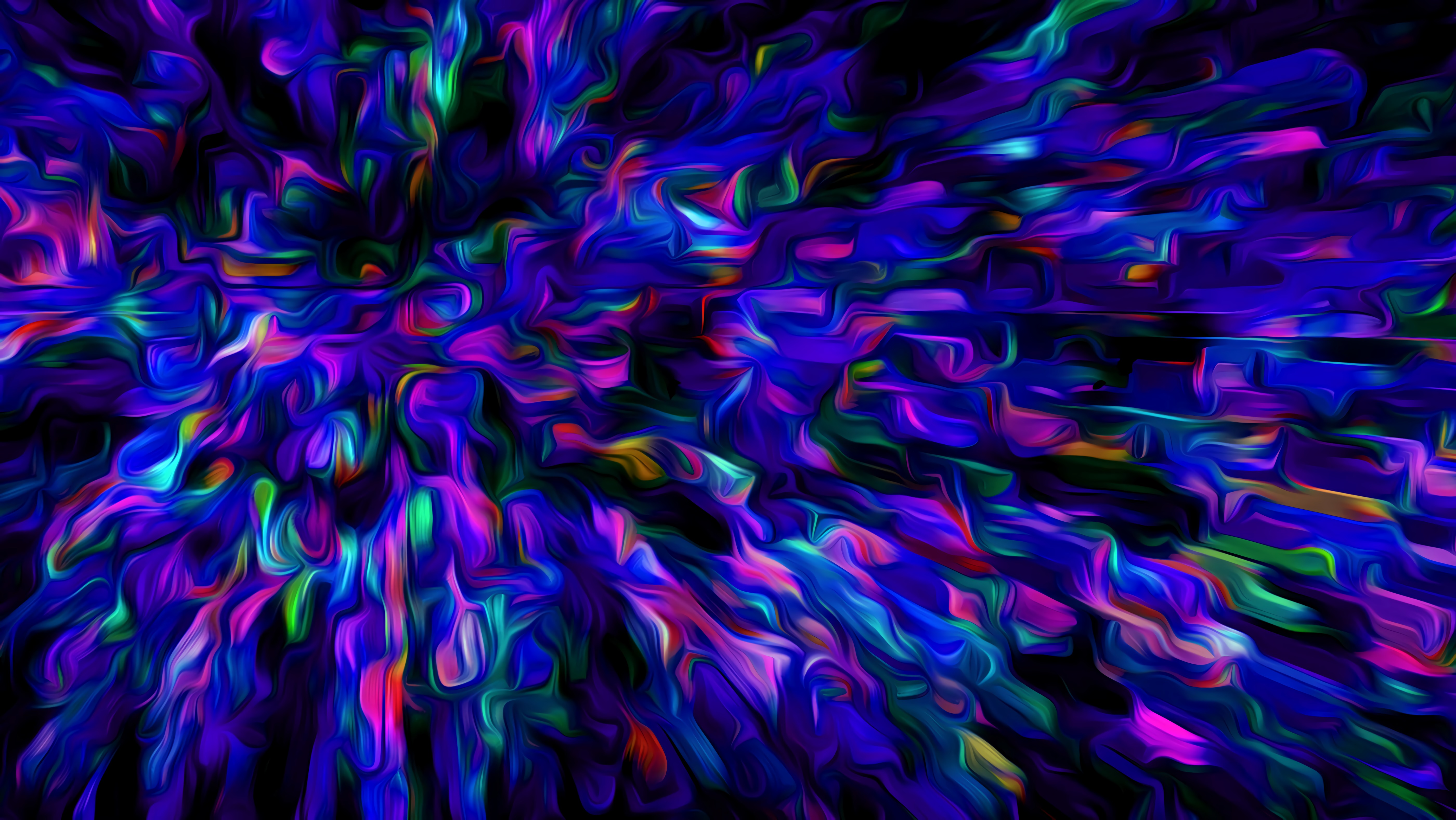 Download mobile wallpaper Smooth, Motley, Fractal, Multicolored, Blur, Abstract for free.