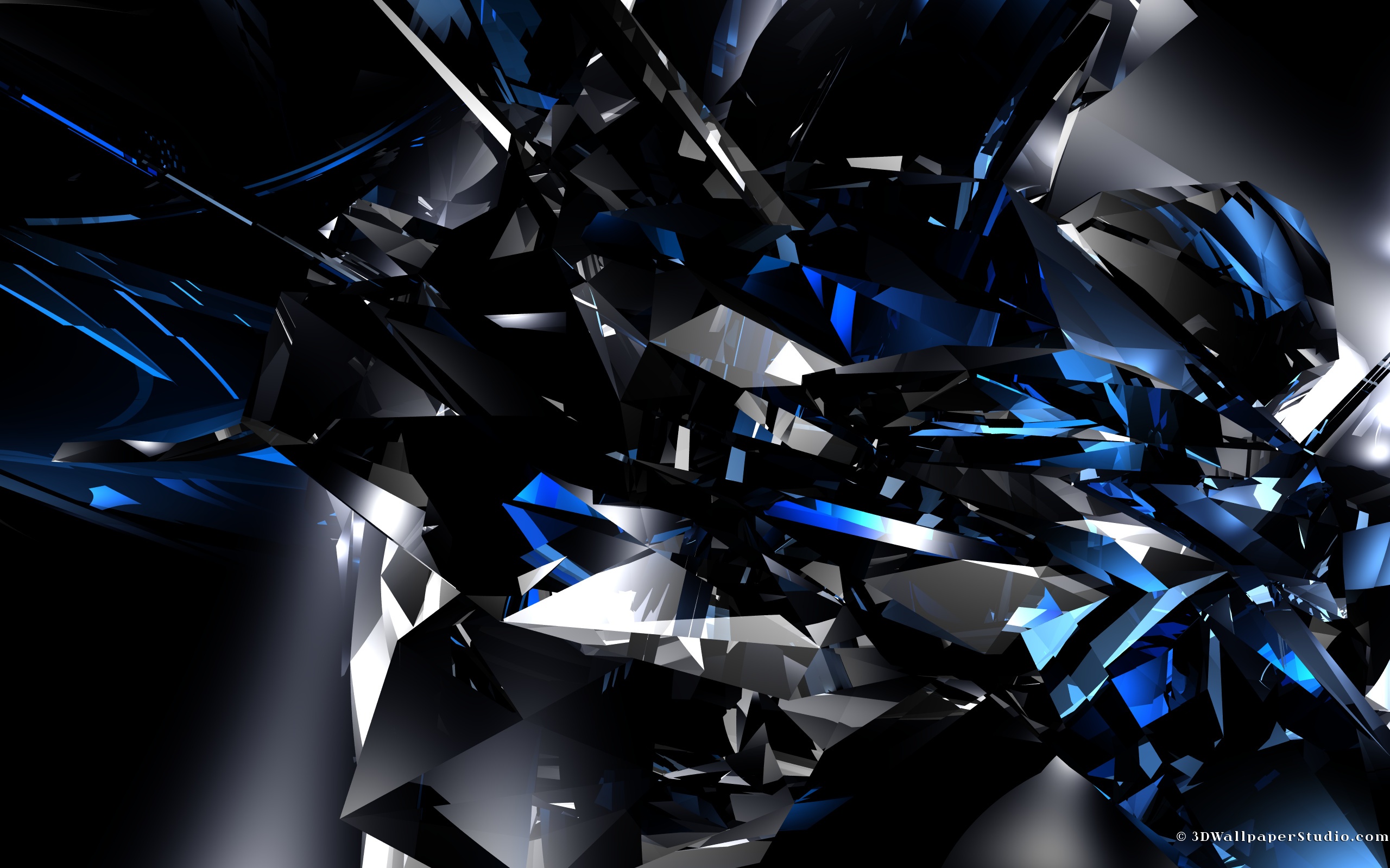Сине черная абстракция