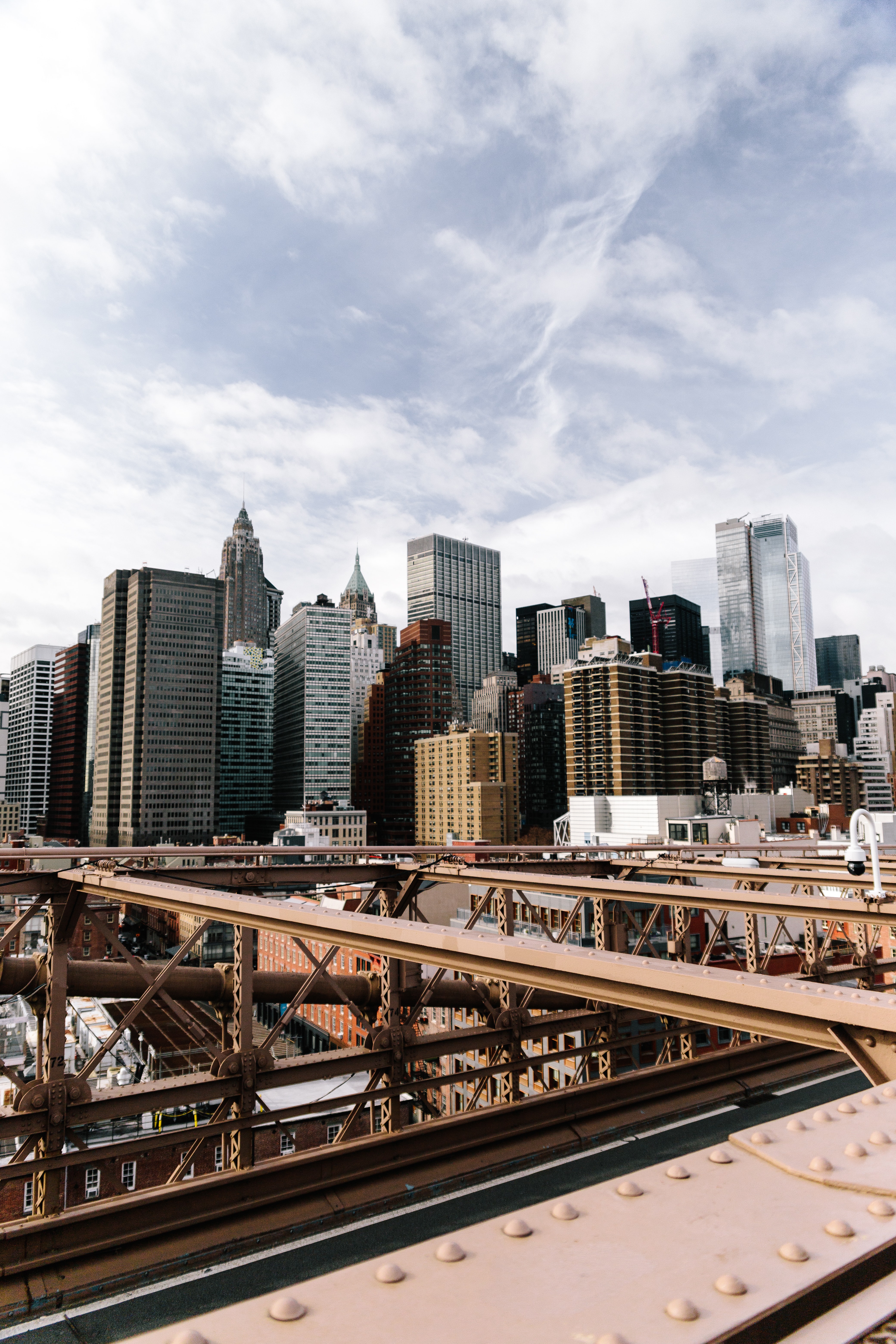 architecture, new york, cities, city, building, bridge, megapolis, megalopolis Phone Background