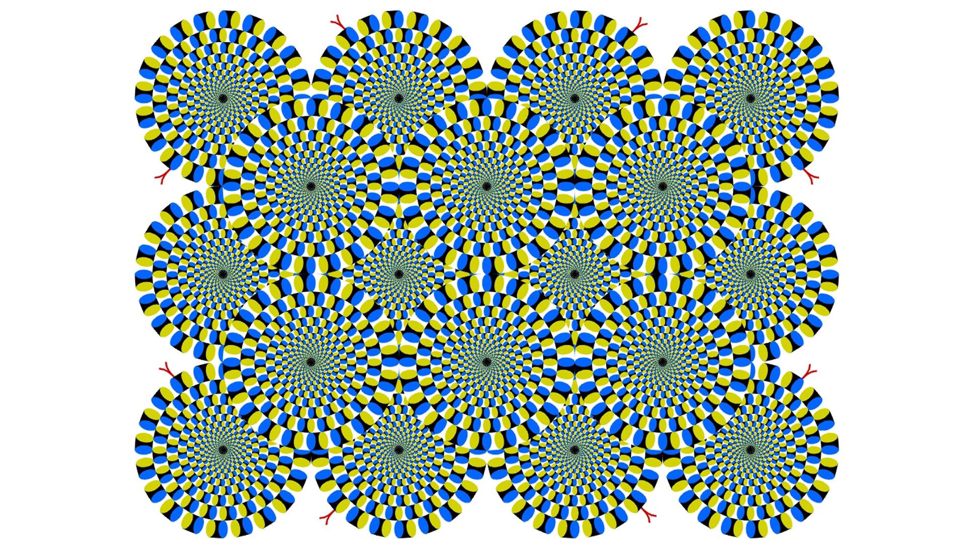 100192 скачать обои оптическая иллюзия, абстракция, вращение, фон, круги, линии - заставки и картинки бесплатно