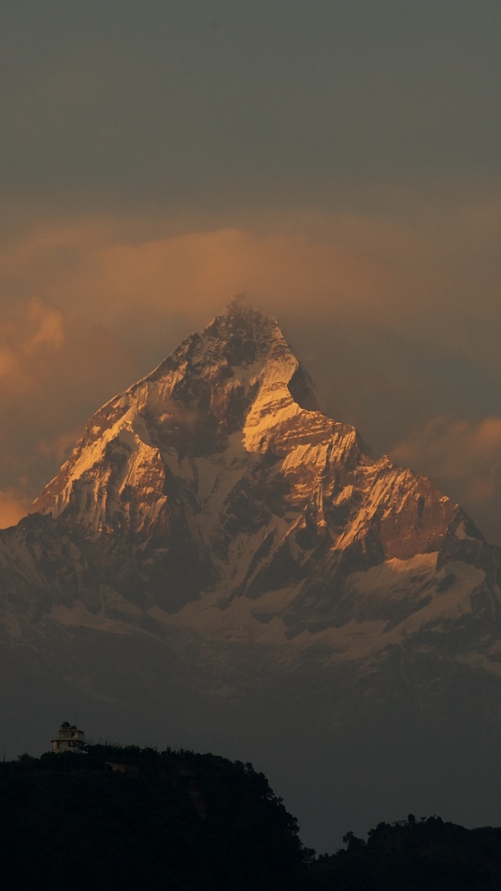 earth, mountain, nepal, himalayas, summit, ridge, cloud, mountains