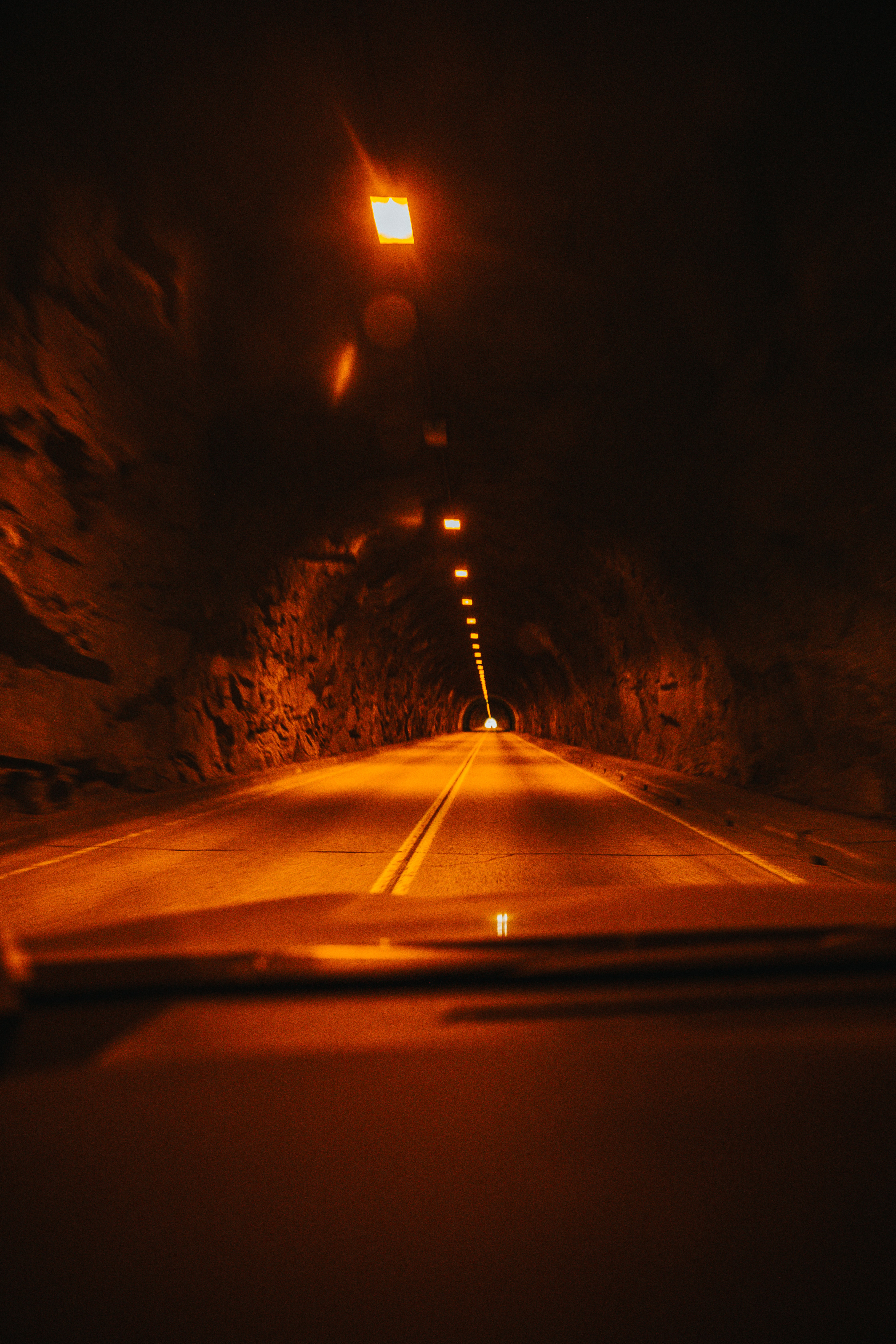 dark, road, markup, dahl, distance, tunnel wallpapers for tablet