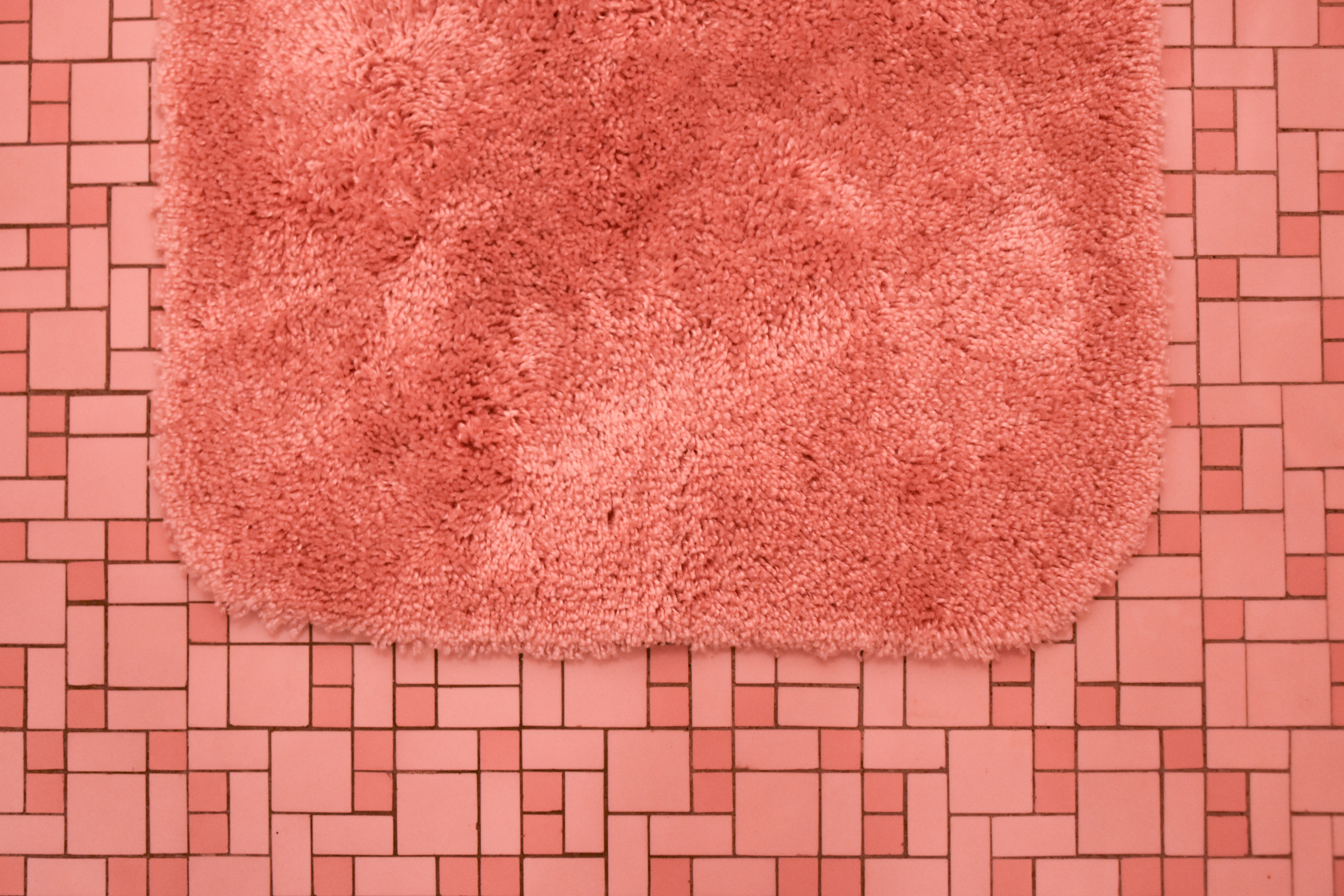 tile, pink, miscellanea, miscellaneous, floor, mat, rug