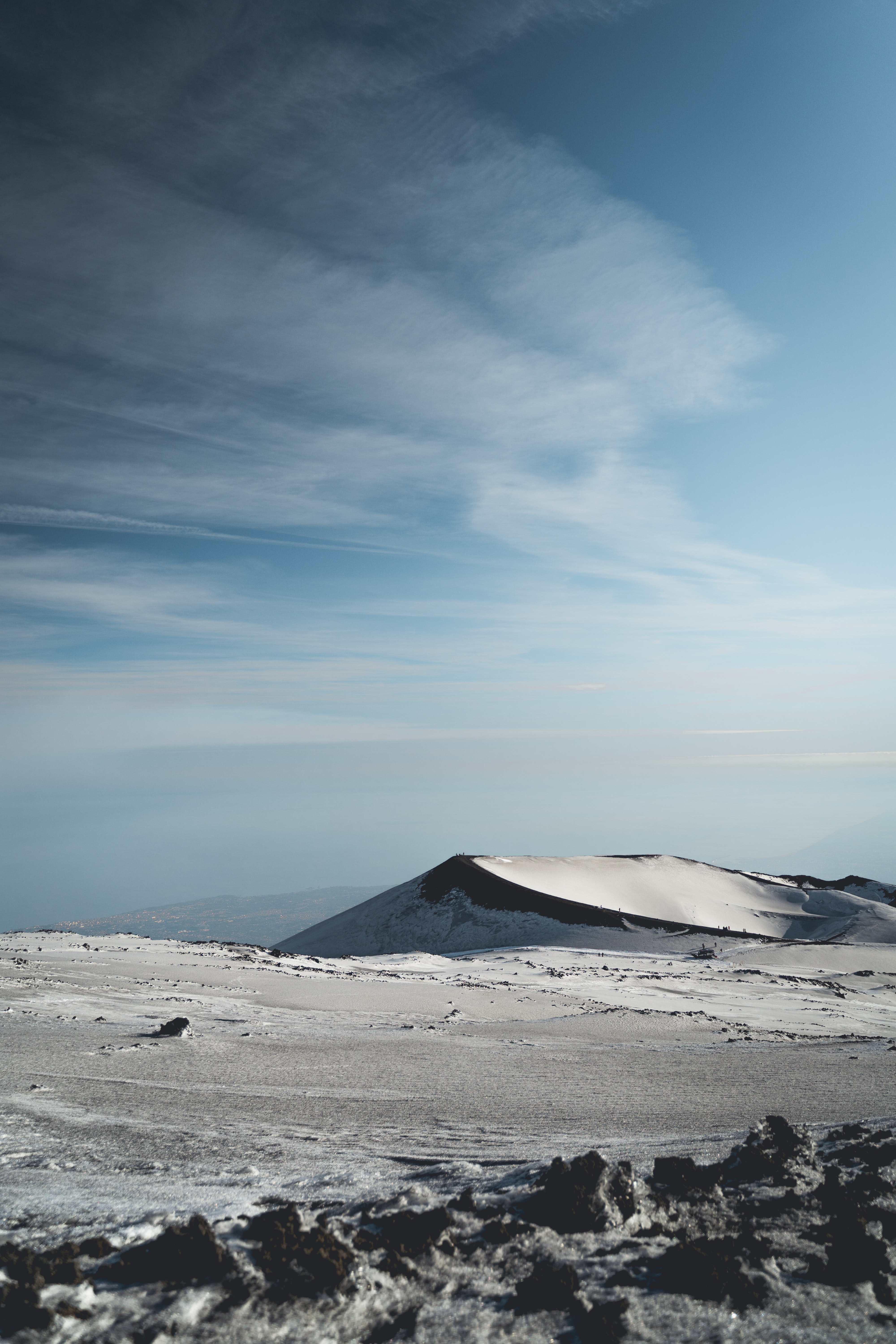 hill, winter, nature, snow, mountain cellphone