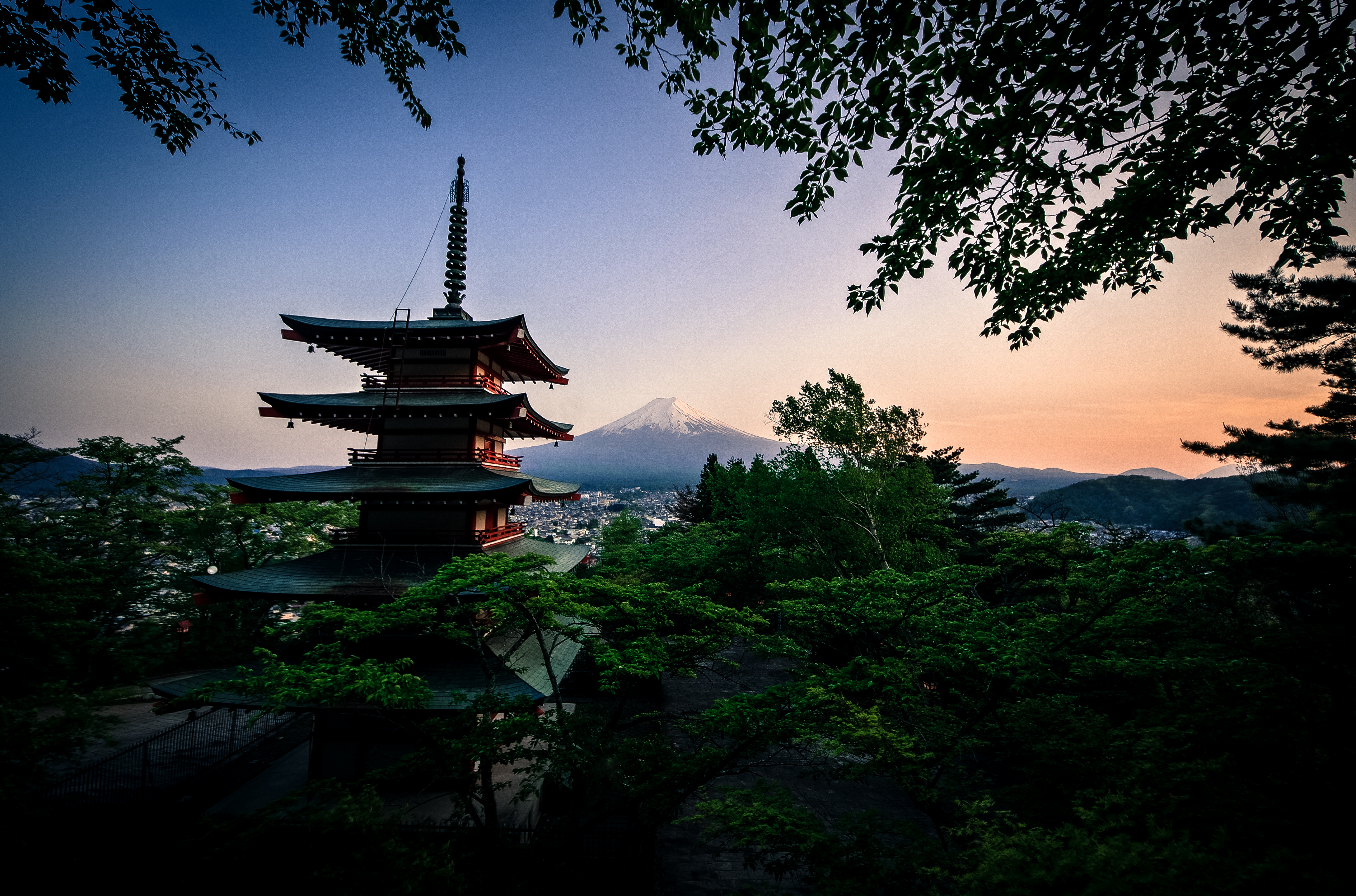 japan, mount fuji, temple, earth, pagoda, volcano, volcanoes