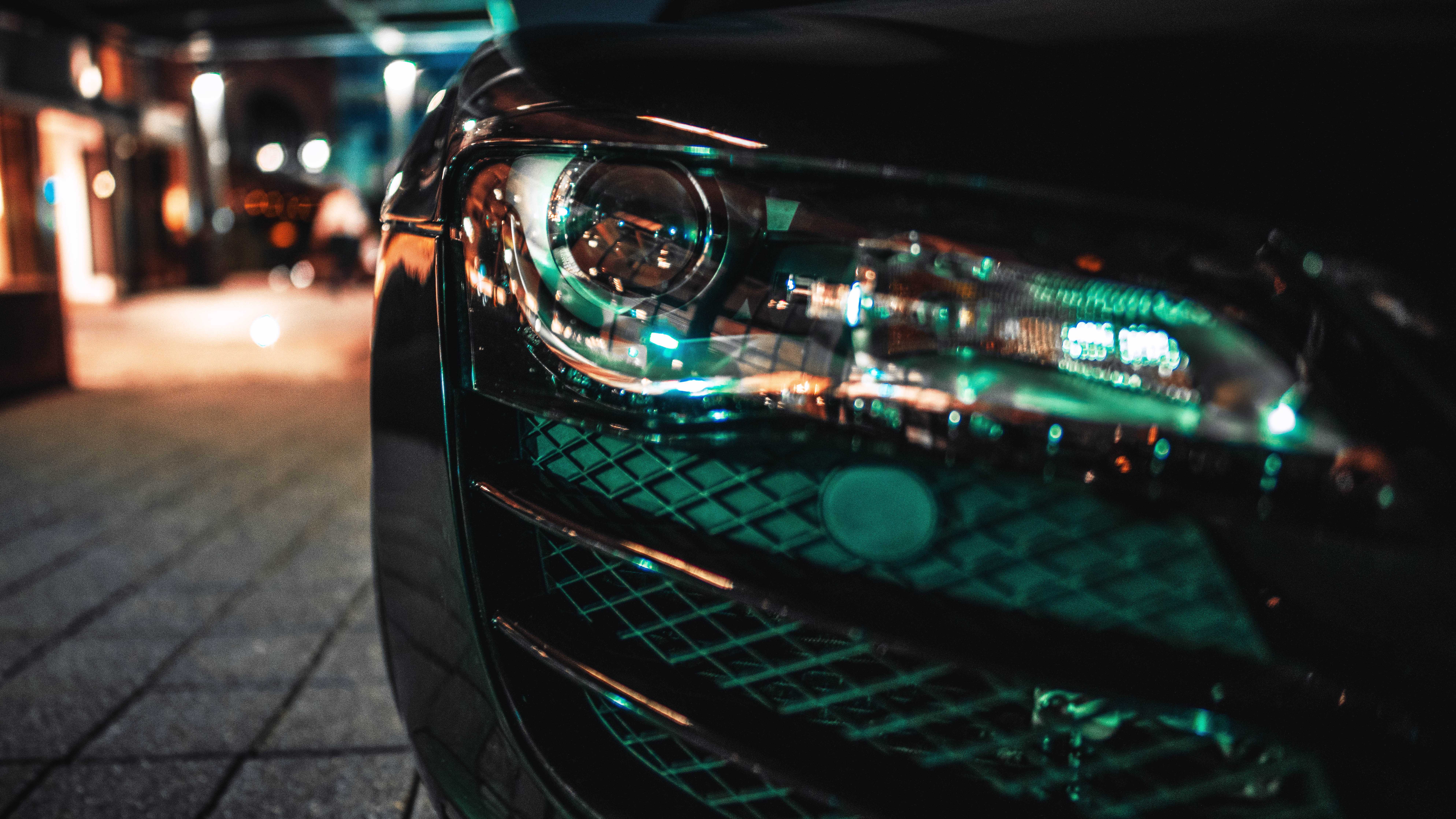 front bumper, auto, cars, blur, smooth, headlight HD wallpaper