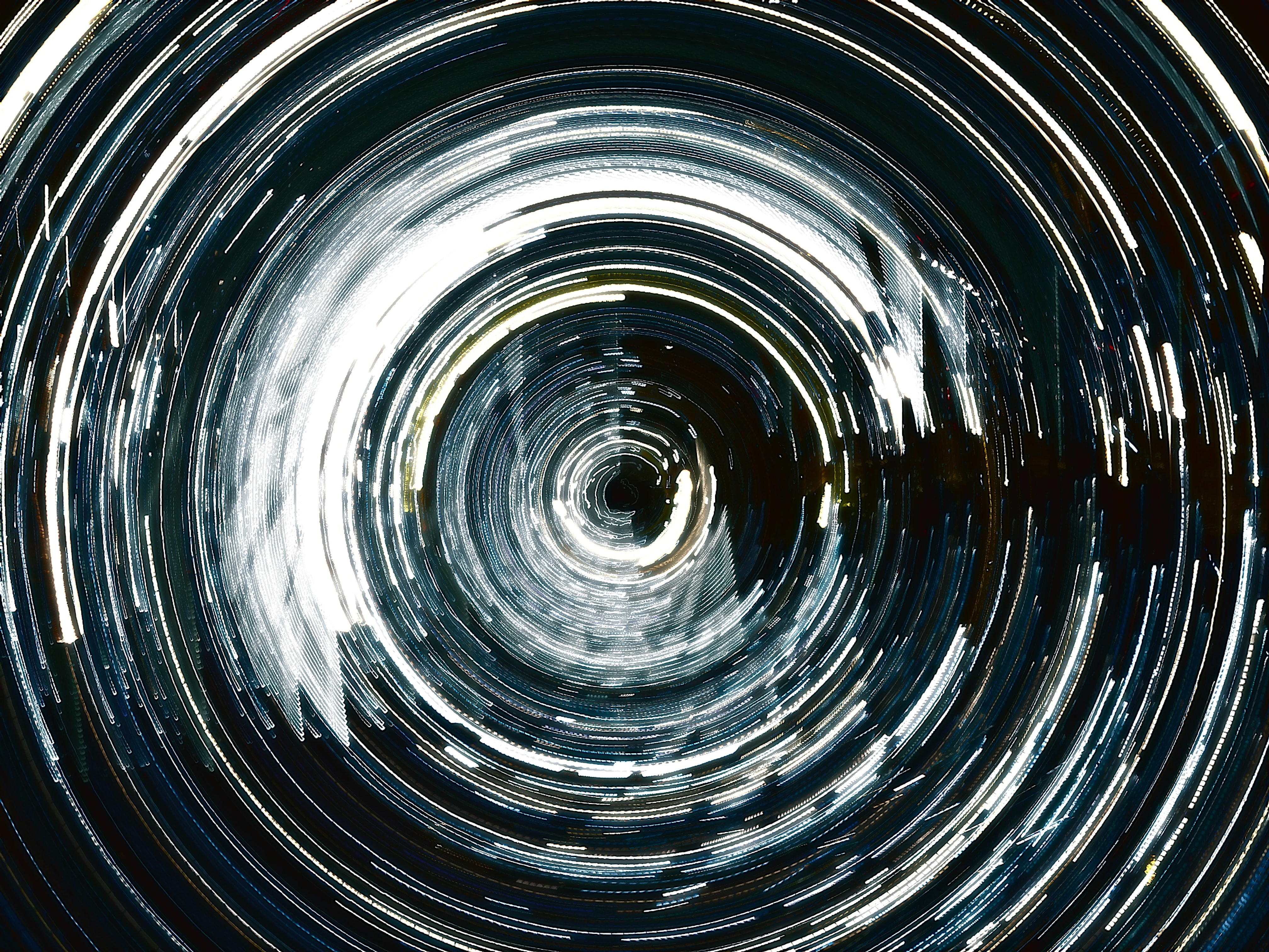 abstract, circles, long exposure, glow, twisting, twist