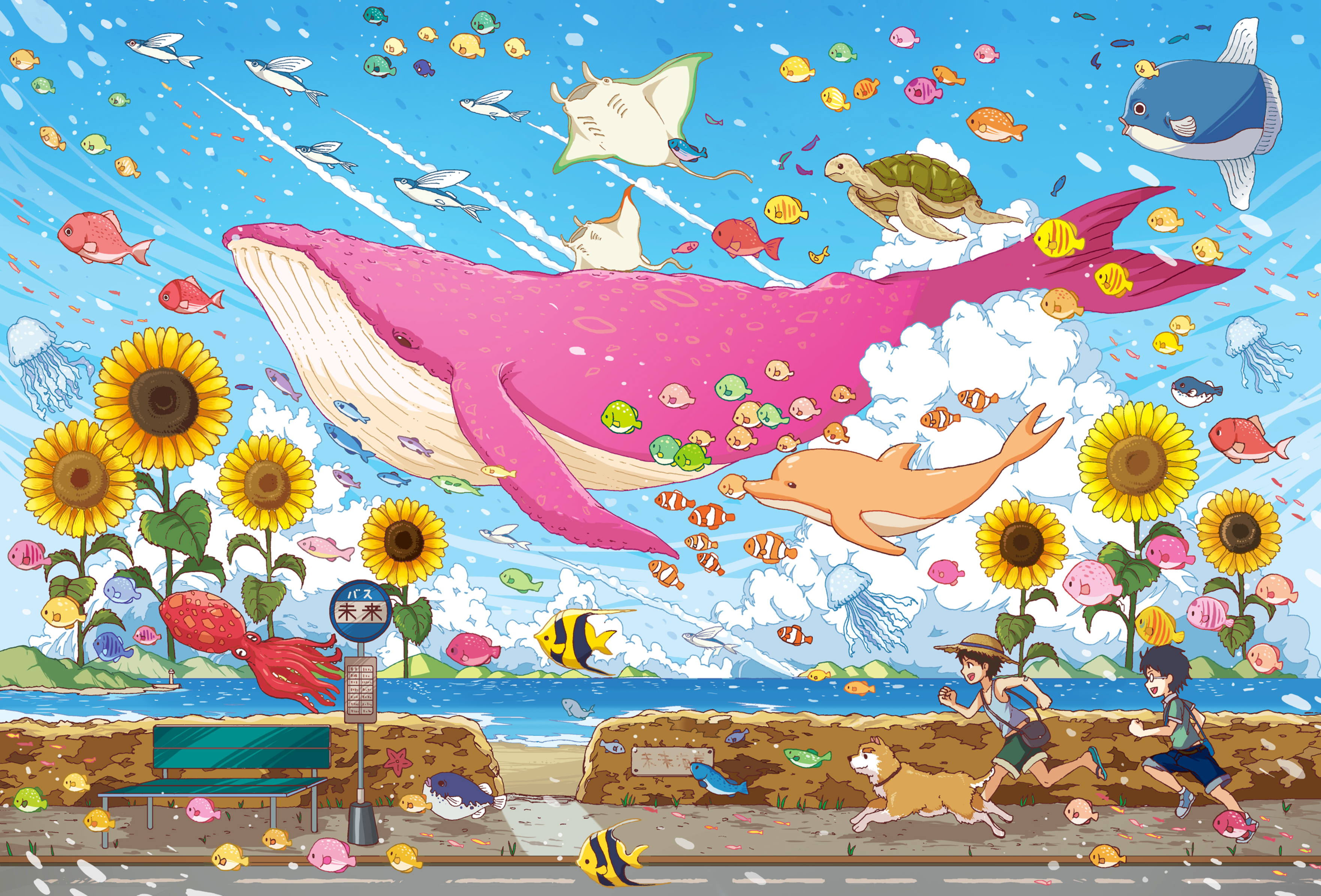 Anime-inspired Whale Illustration on Gray Background by Mike Mignola Stock  Illustration - Illustration of mignola, white: 295490660