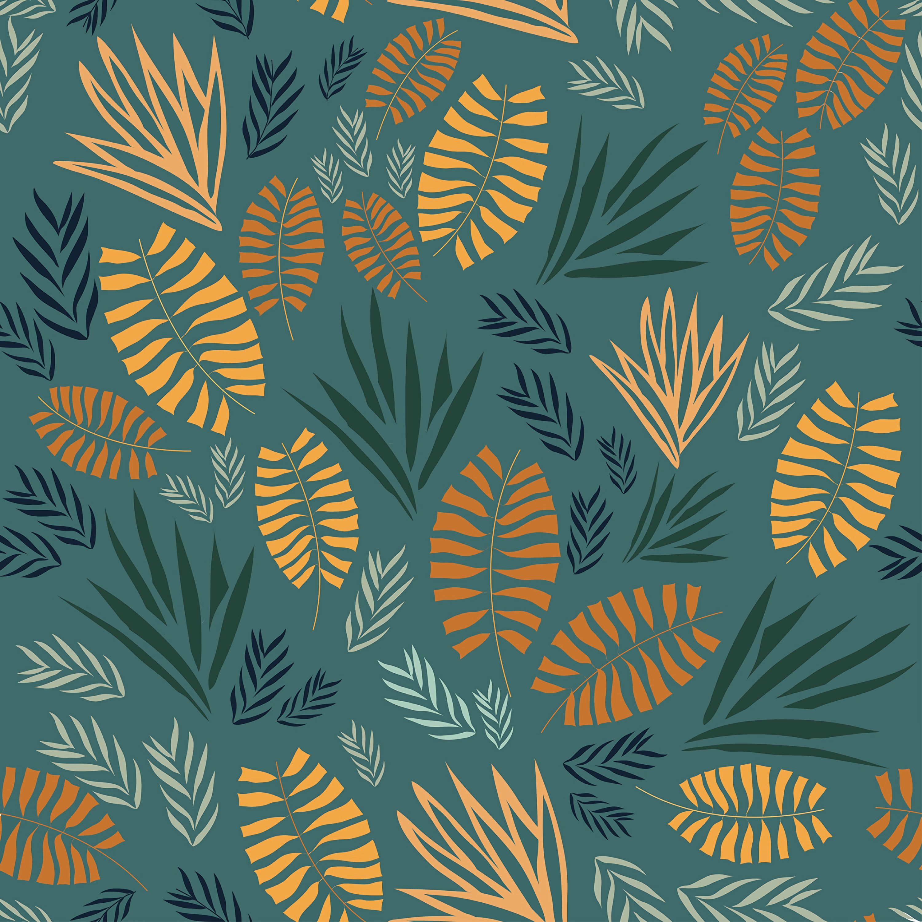 patterns, textures, leaves, plants, pattern, texture 5K